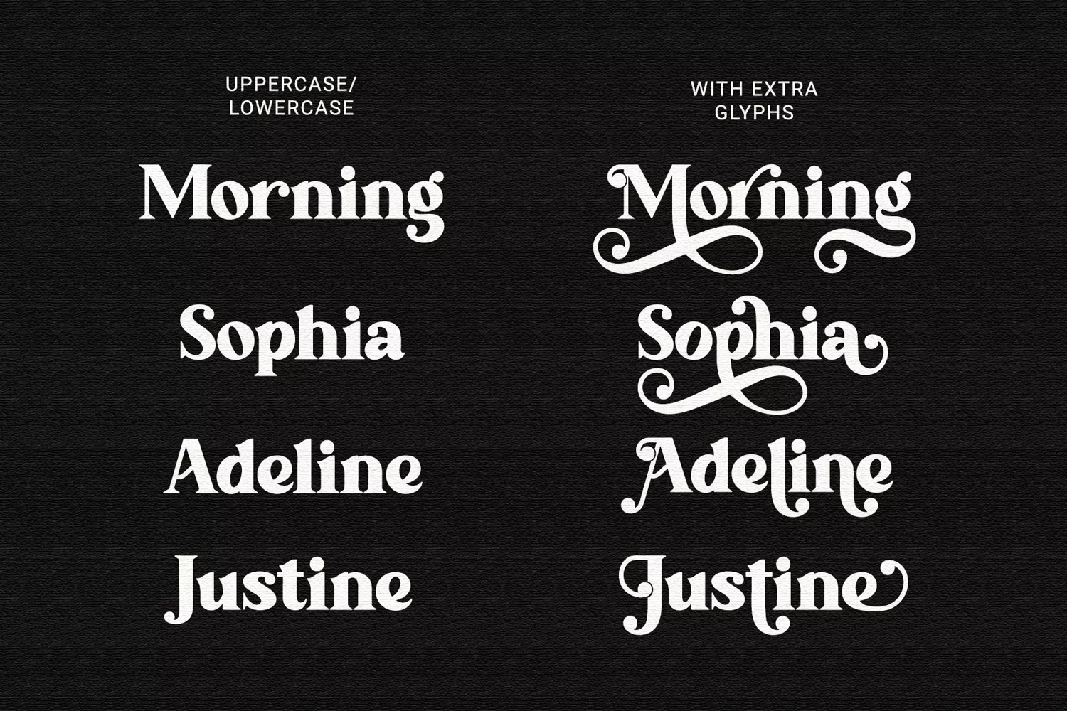 Millonia - Modern Serif Font with Extra Swirl Glyphs product image 1