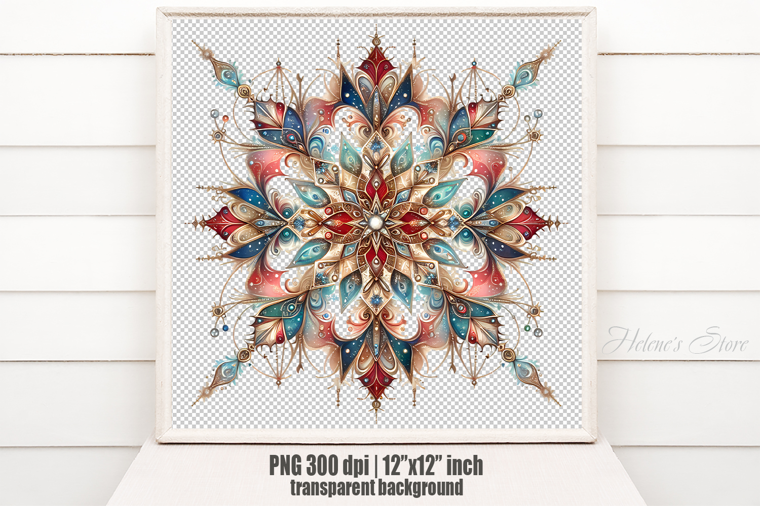 Christmas snowflakes clipart|Cute Winter flower shirt design product image 1