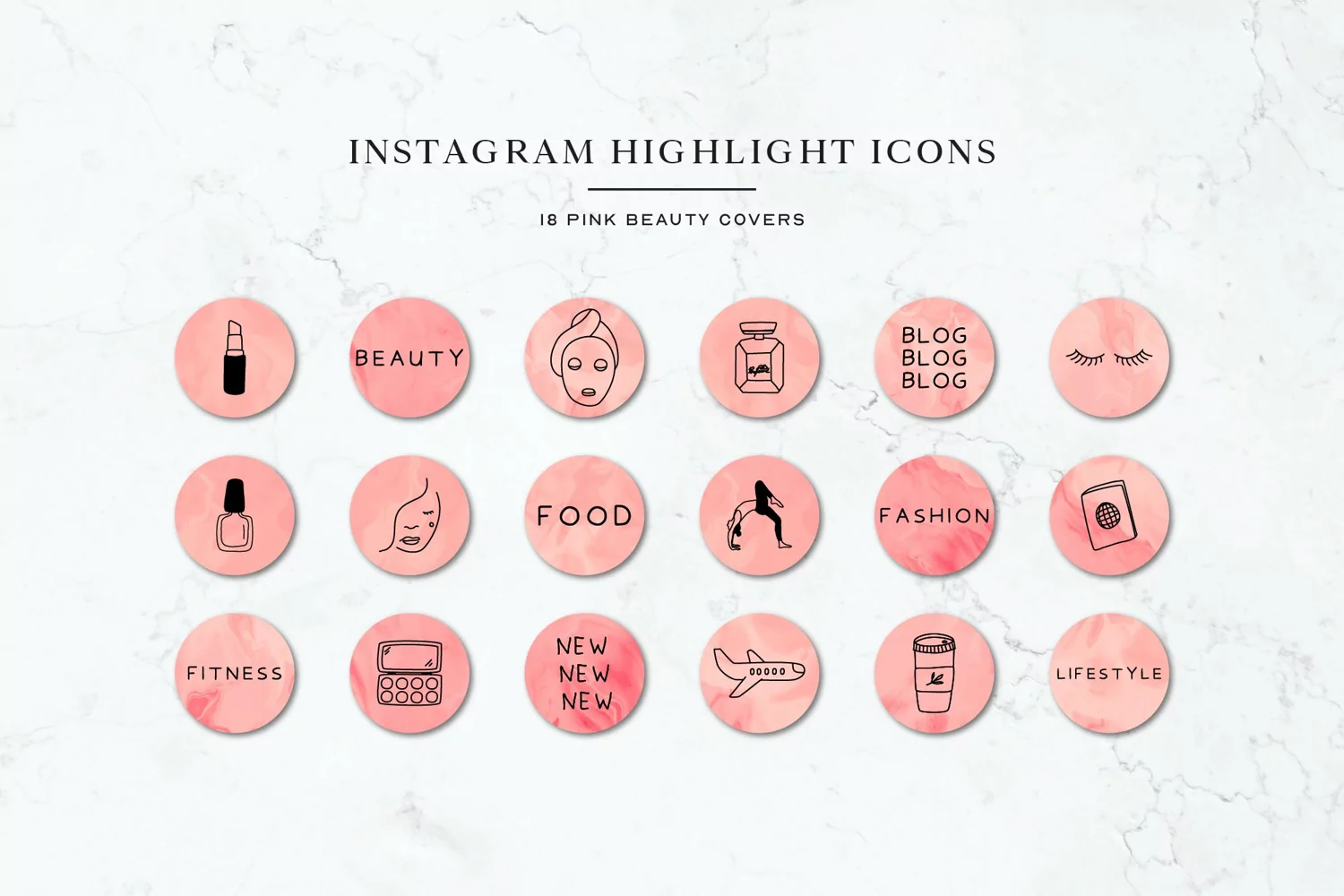 Beauty Blog Instagram Highlights Icons |Instagram Stories product image 1