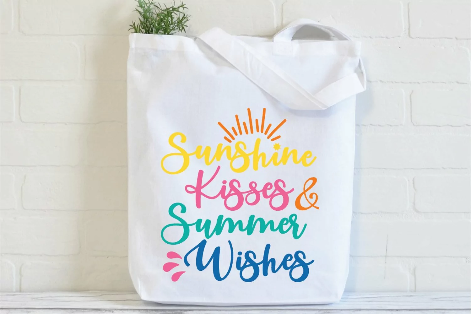 Sunshine Kisses & Summer Wishes SVG Cut File - Summer SVG product image 1