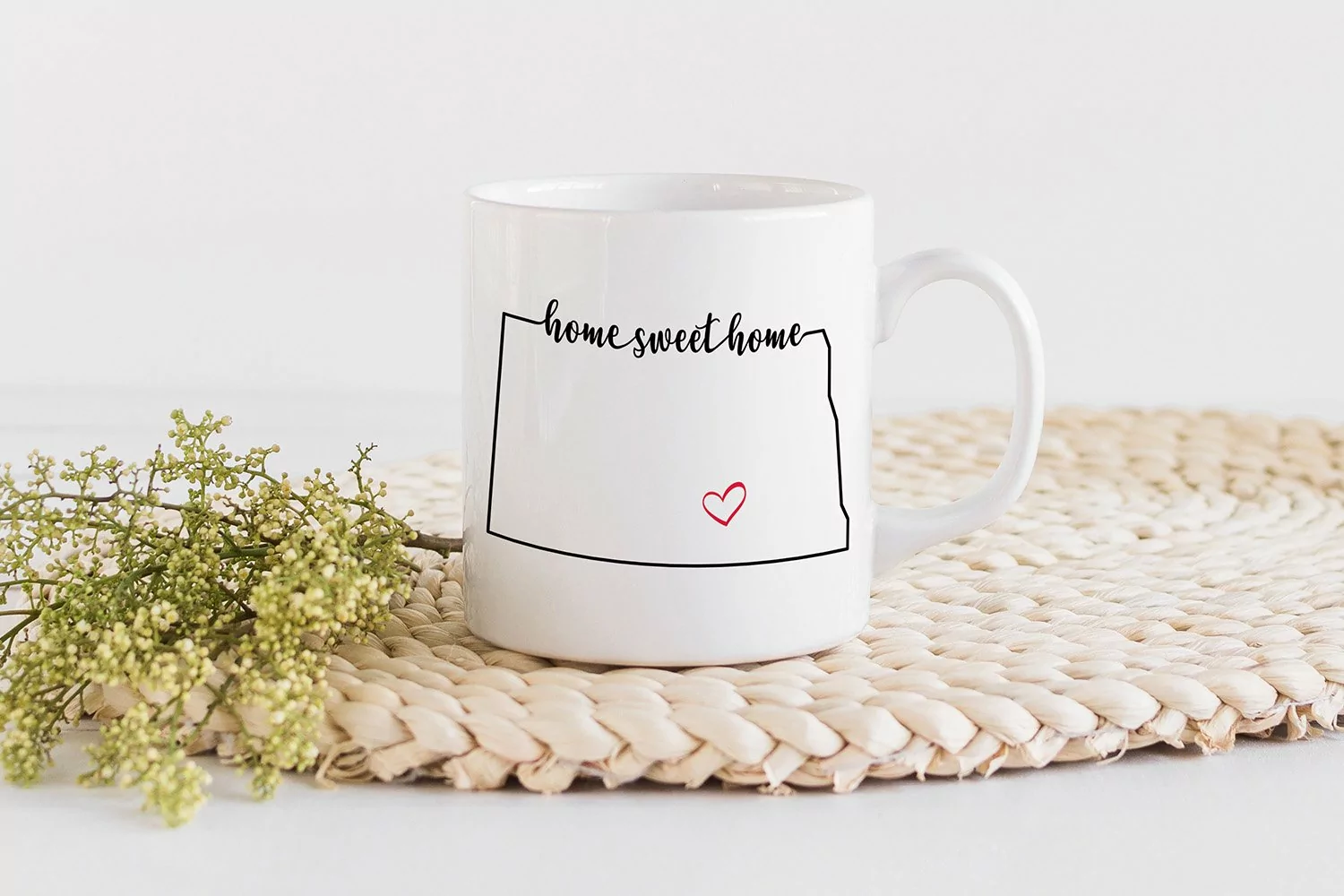 North Dakota Home Sweet Home SVG | State Pride SVG product image 1