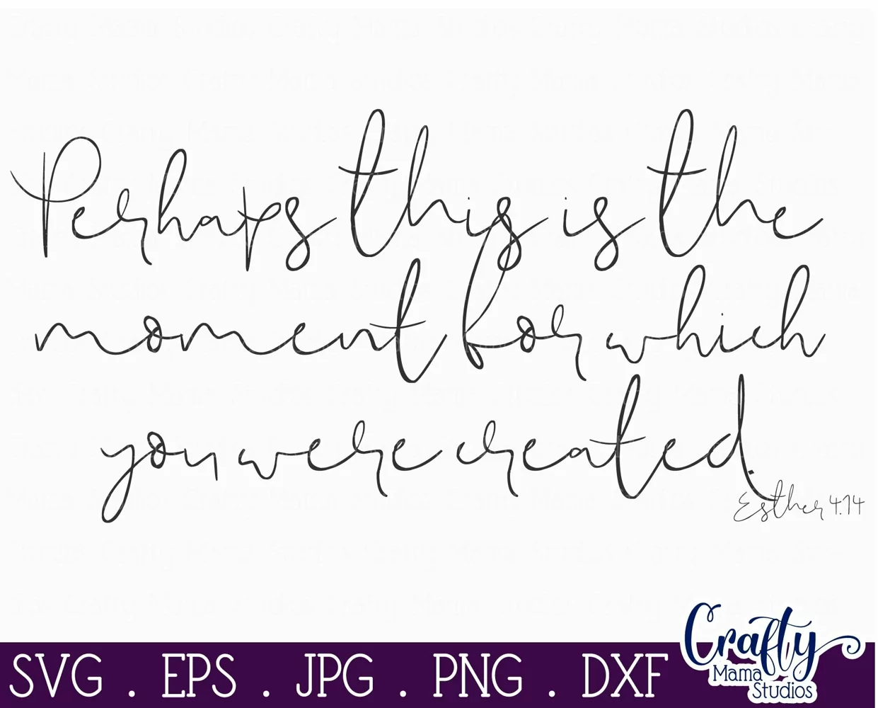 Esther | This Is The Moment Christian Farmhouse Sign Svg product image 1