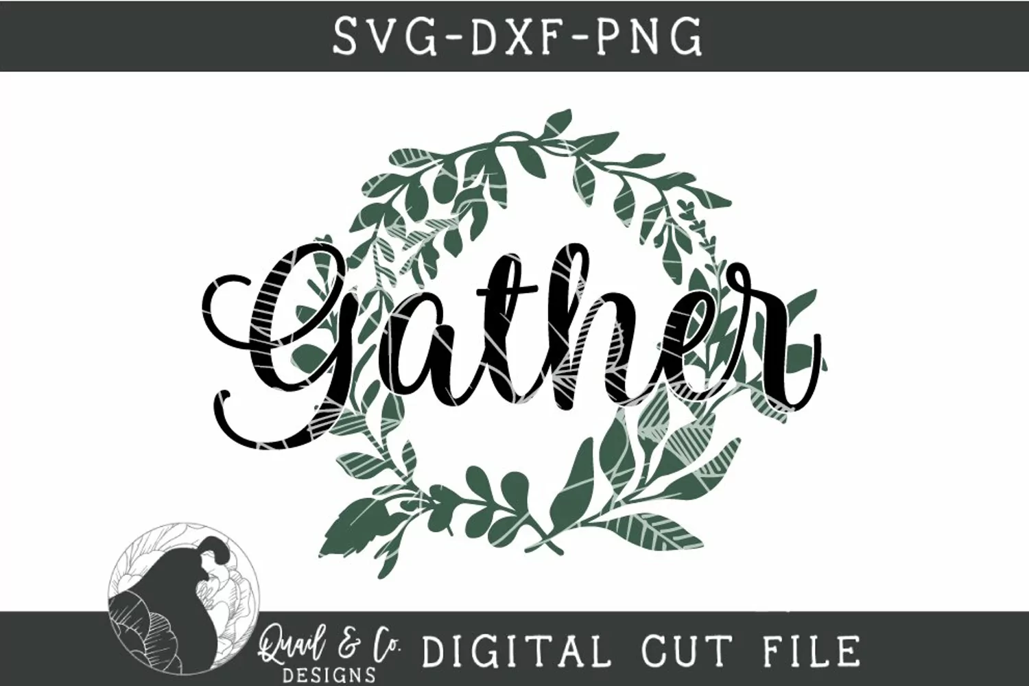 Farmhouse Sign SVG, Gather SVG product image 1