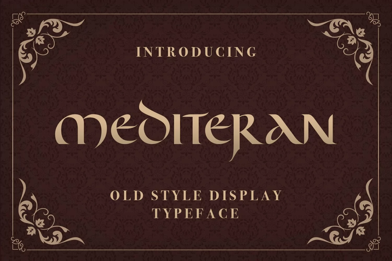 Mediteran - Vintage Typeface Old World Font product image 1