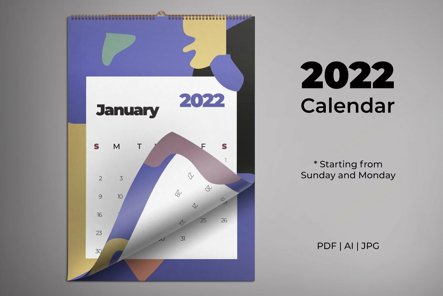 Abstract Shapes Calendar 2022 product image 1