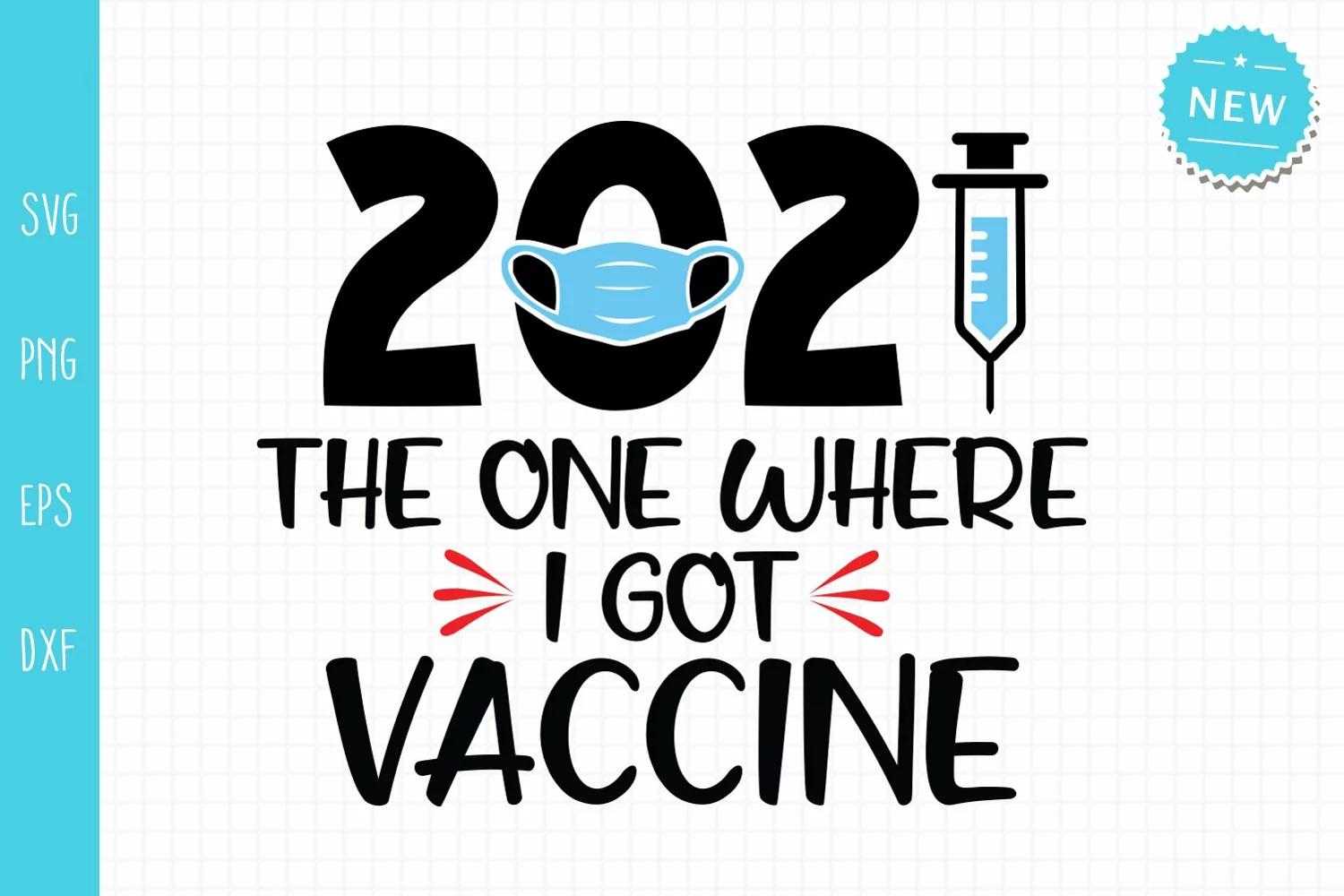 2021 The One Where I Got Vaccine Svg, Funny Vaccine Svg product image 1