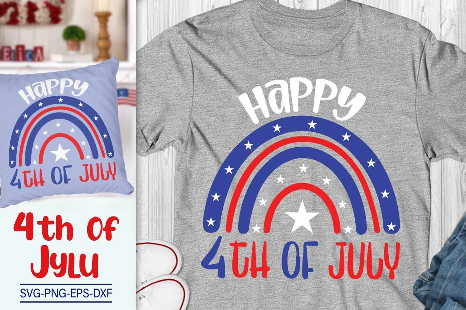 Happy 4th of July Svg, Patriotic Svg, 4th of July Svg product image 1