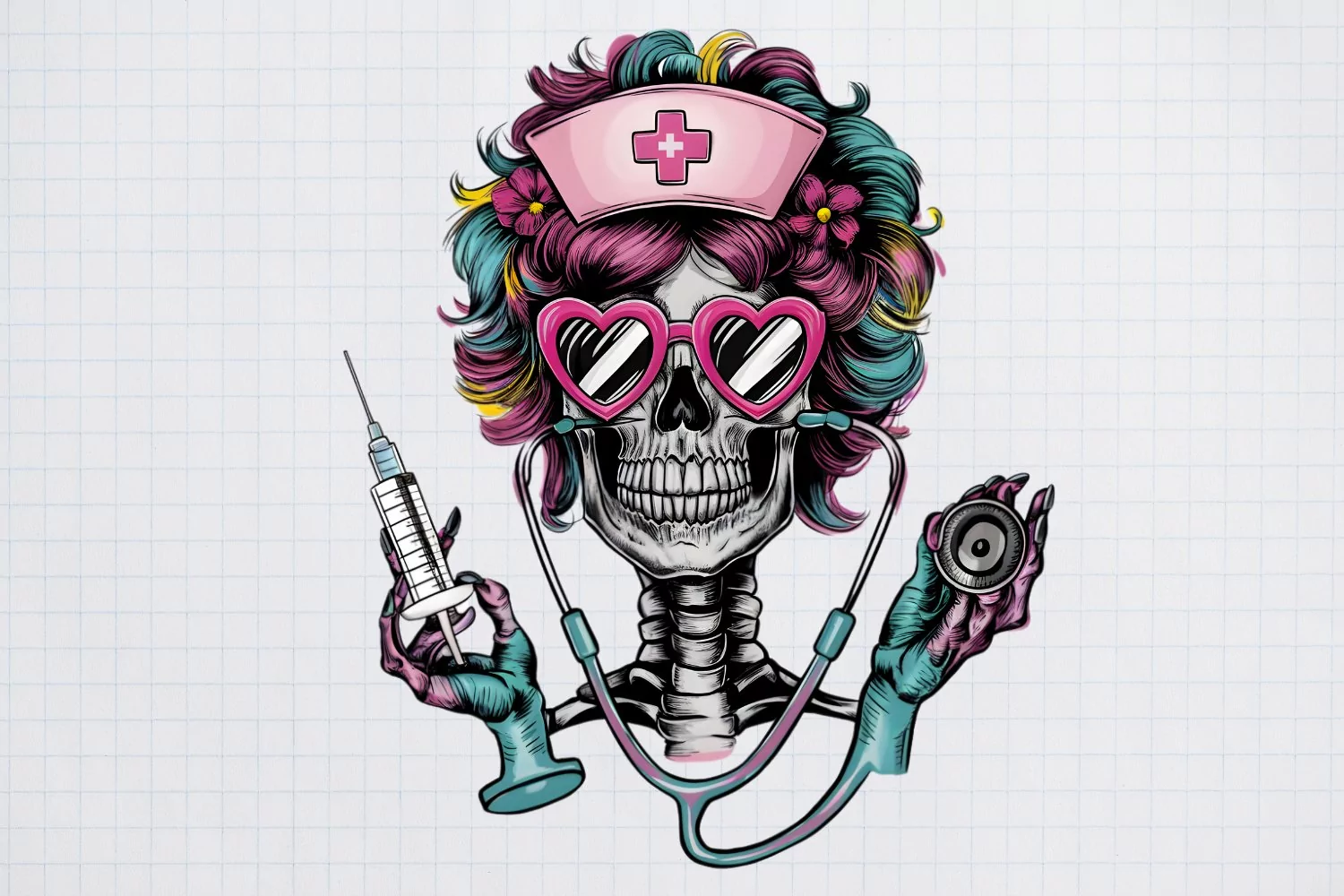 Funny Skeleton Messy CLIPART PNG product image 1