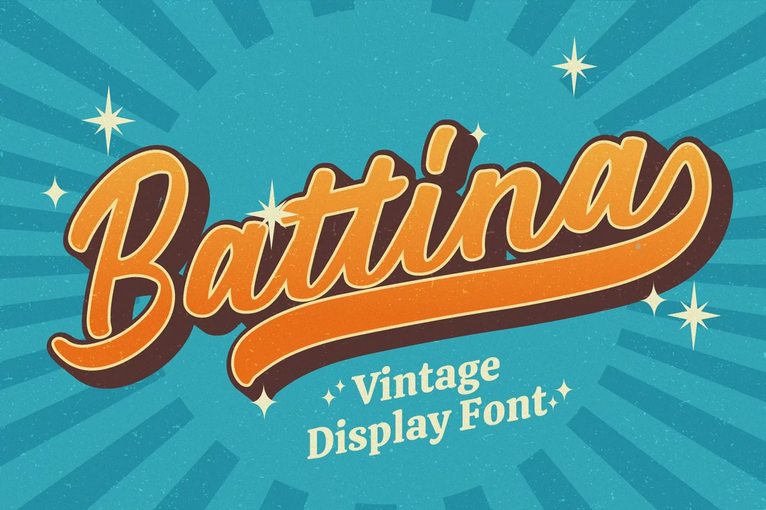 Battina - Vintage Display Font product image 1