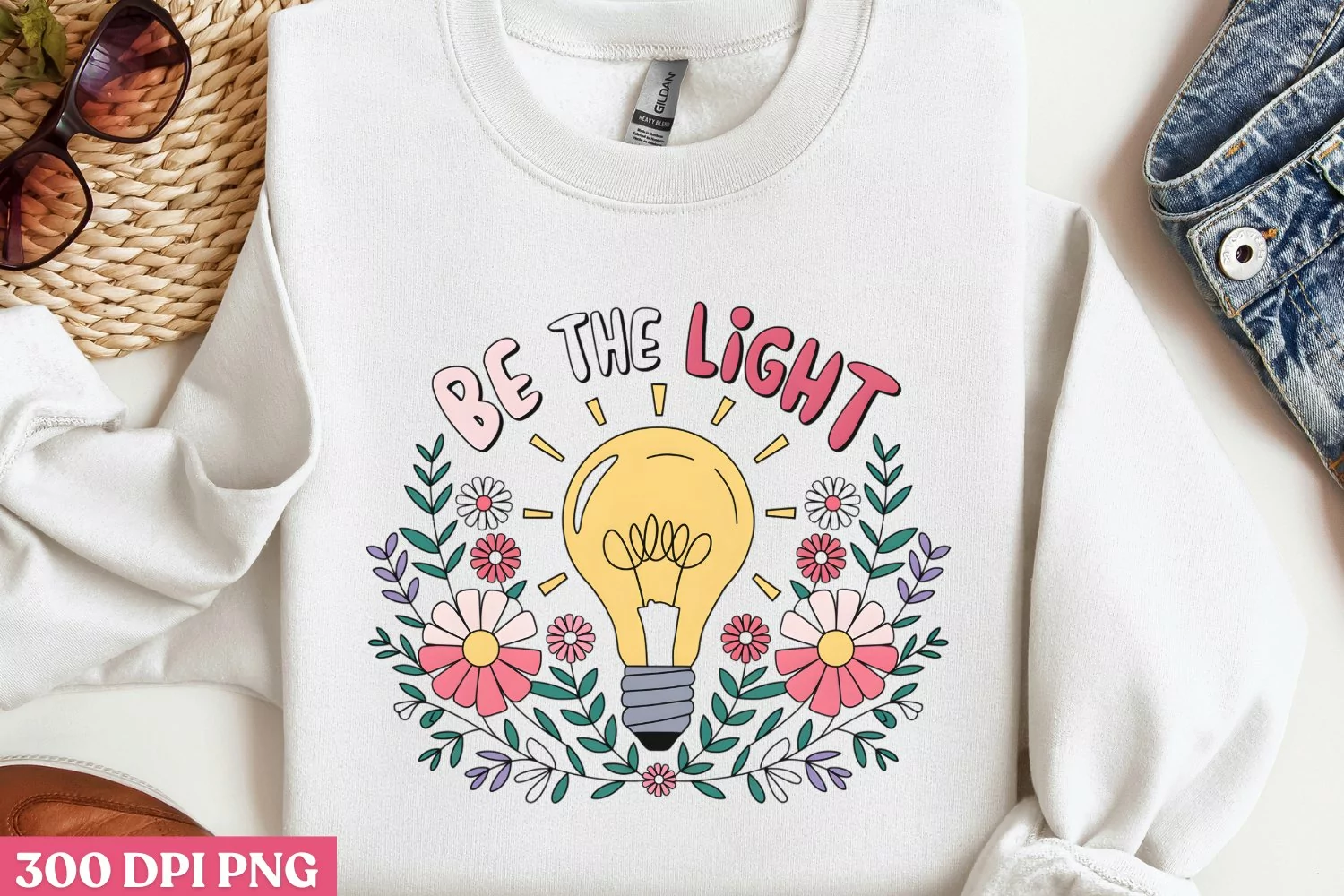 Be the light PNG, Retro Positive Sublimation PNG product image 1