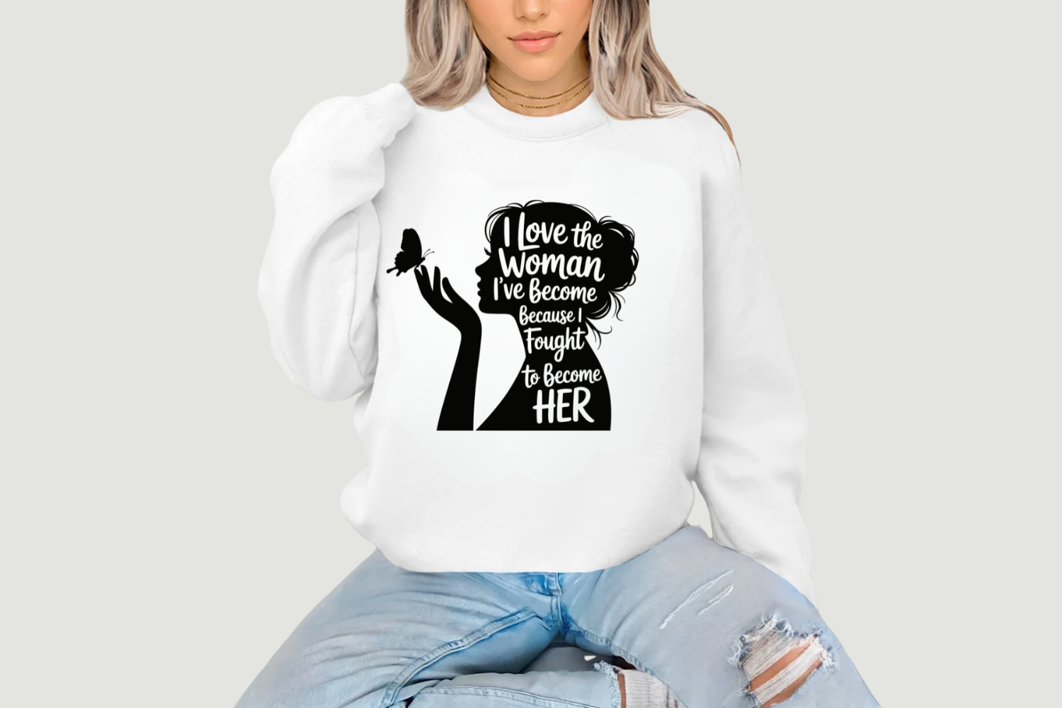 I Love The Woman Svg | Cricut | Strong Woman Svg product image 1