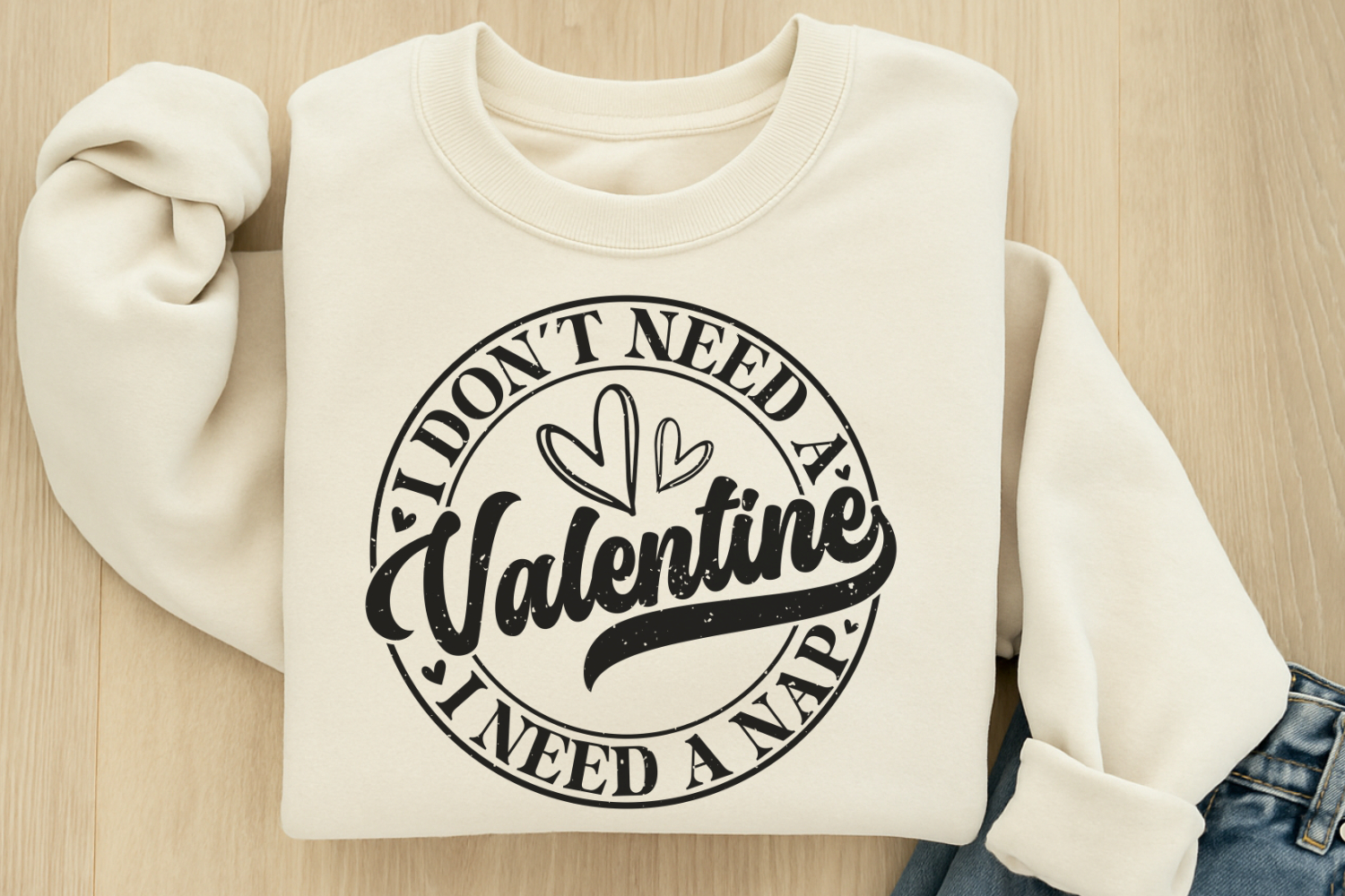 I Don't need a valentine i need a nap SVG product image 1