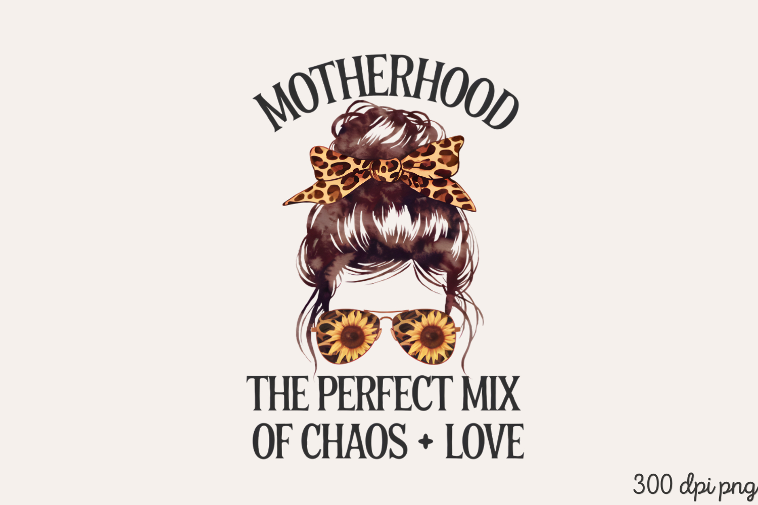 MOTHERHOOD PNG, Sunflower Mom Life Sublimation product image 1