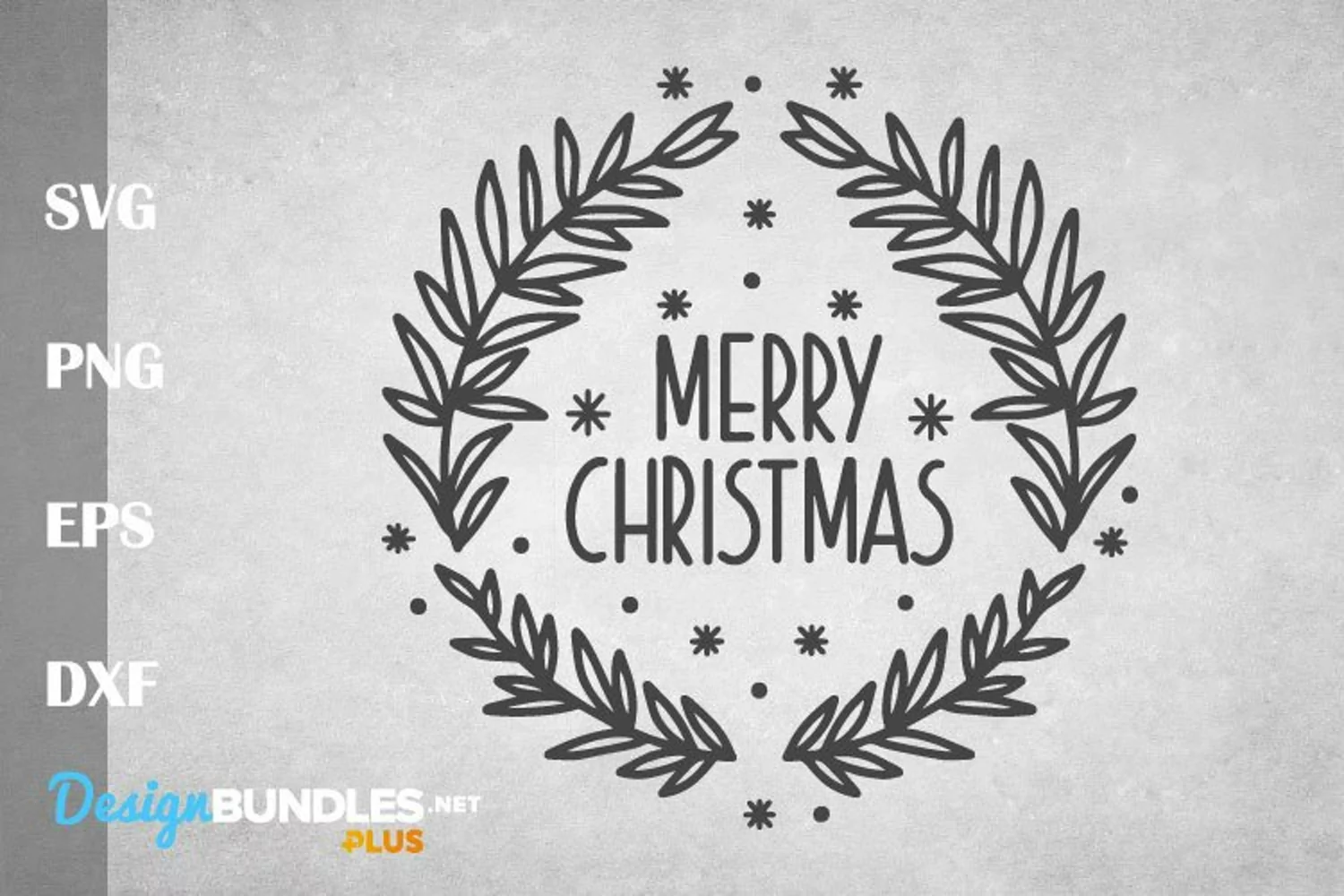 Merry Christmas wreath svg product image 1