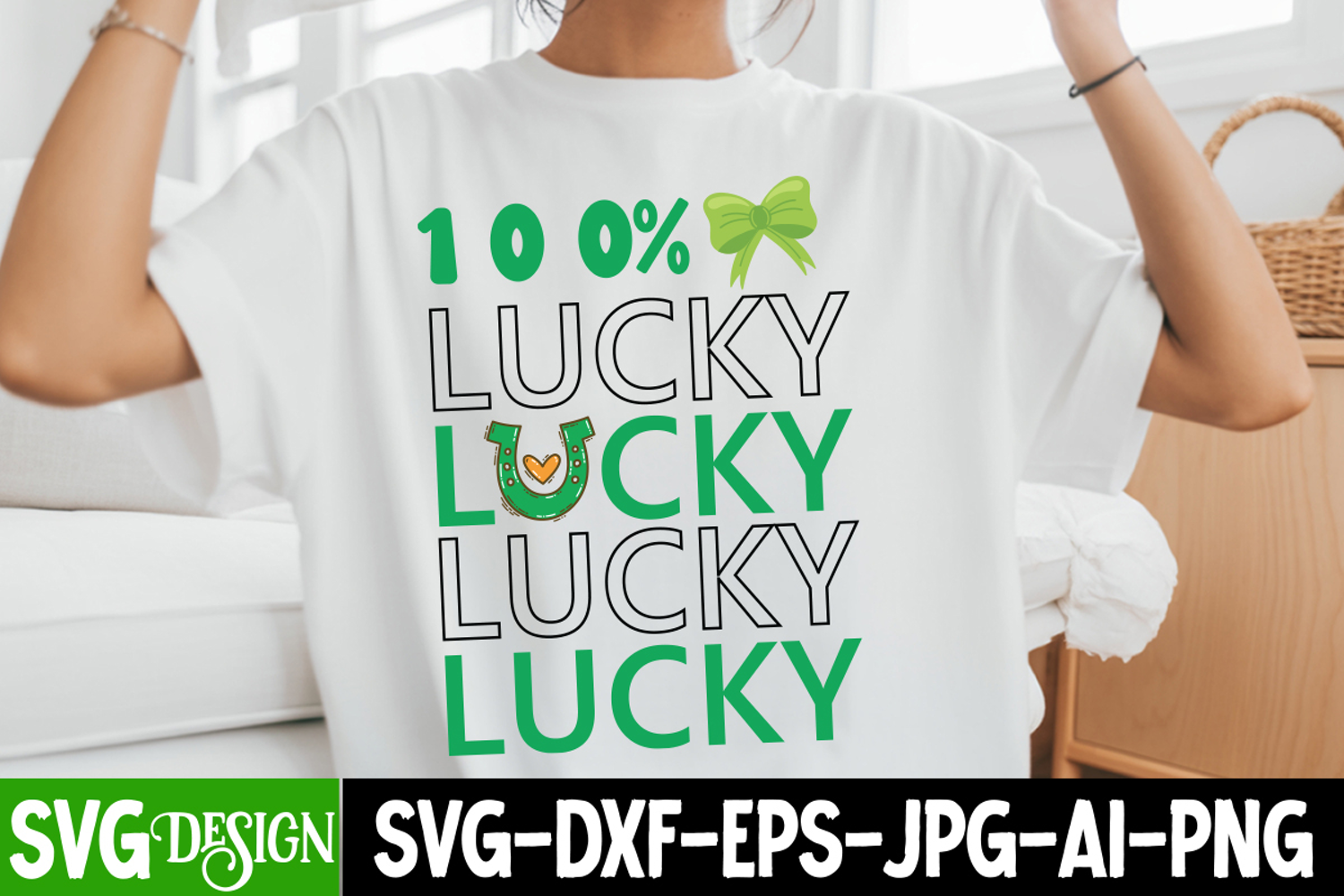 LUCKY SVG Design,St.Patrick's Day SVG Design,Lucky SVG product image 1