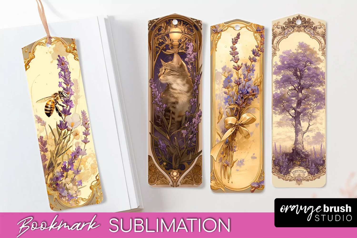 Vintage Scrapbook Bookmark Sublimation - Ephemera Bookmarks product image 1