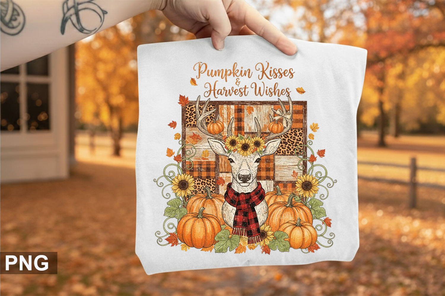 Halloween Deer Sublimation - Halloween Sublimation PNG product image 1