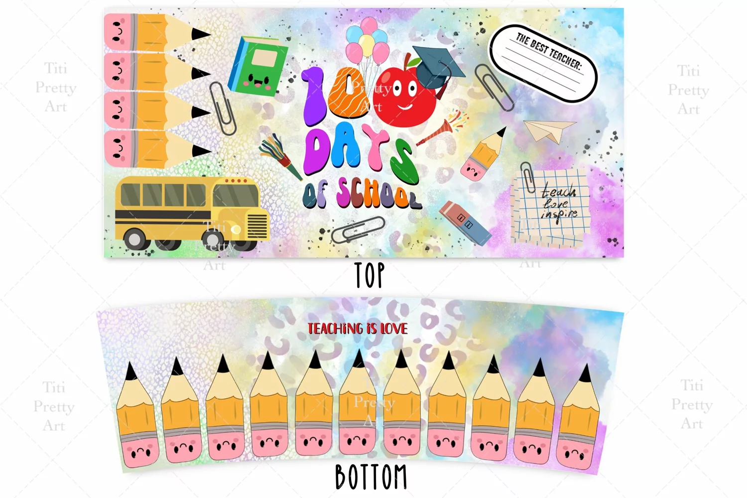School 40 oz tumbler wrap,Dragonfly Tumbler Wrap, School Png