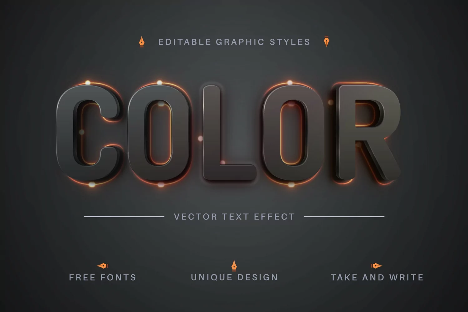 Red Glow - Editable Text Effect, Font Style product image 1
