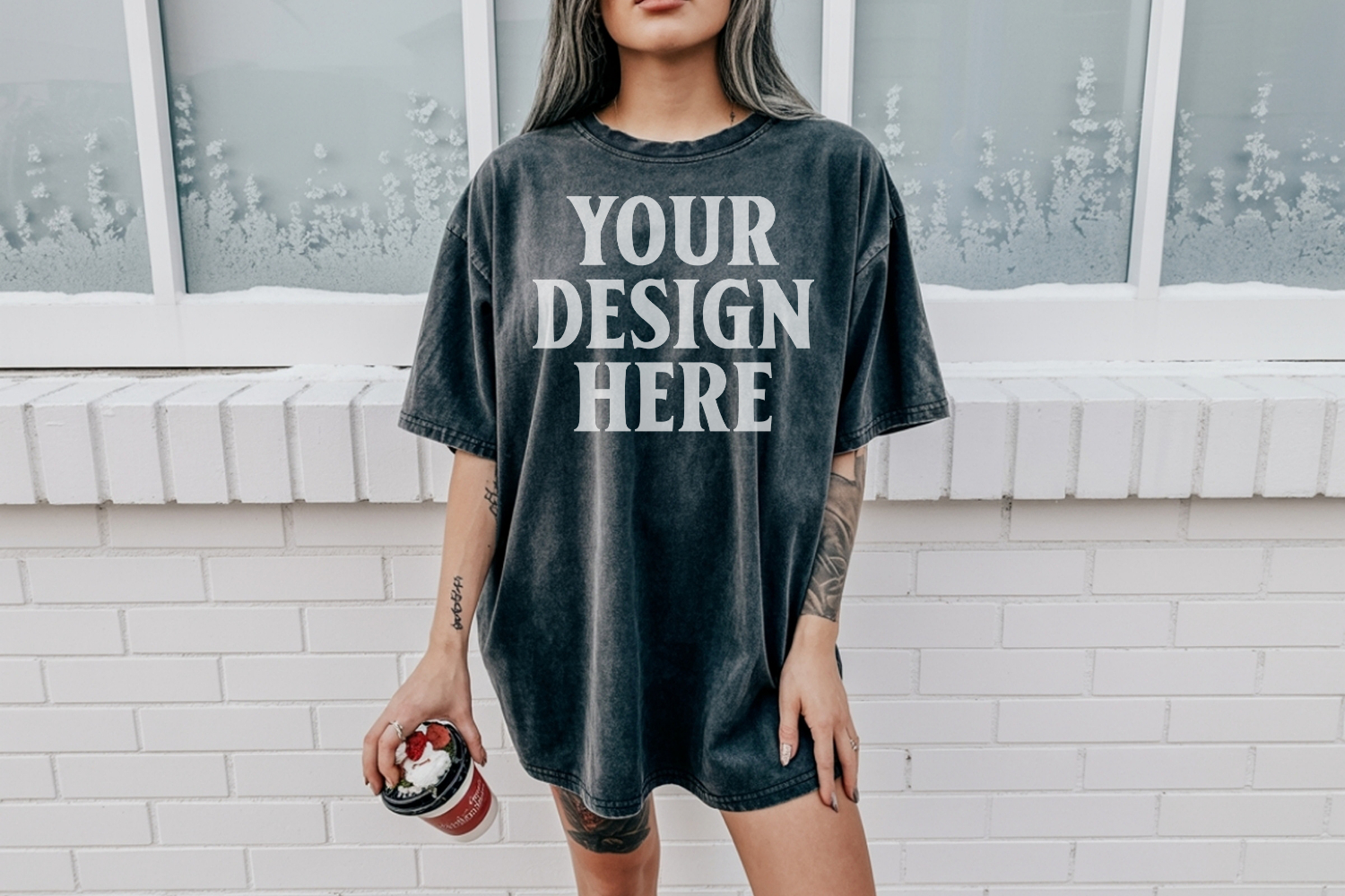 Pepper Christmas Comfort Colors 1717 TShirt Mockup, CC 1717 product image 1