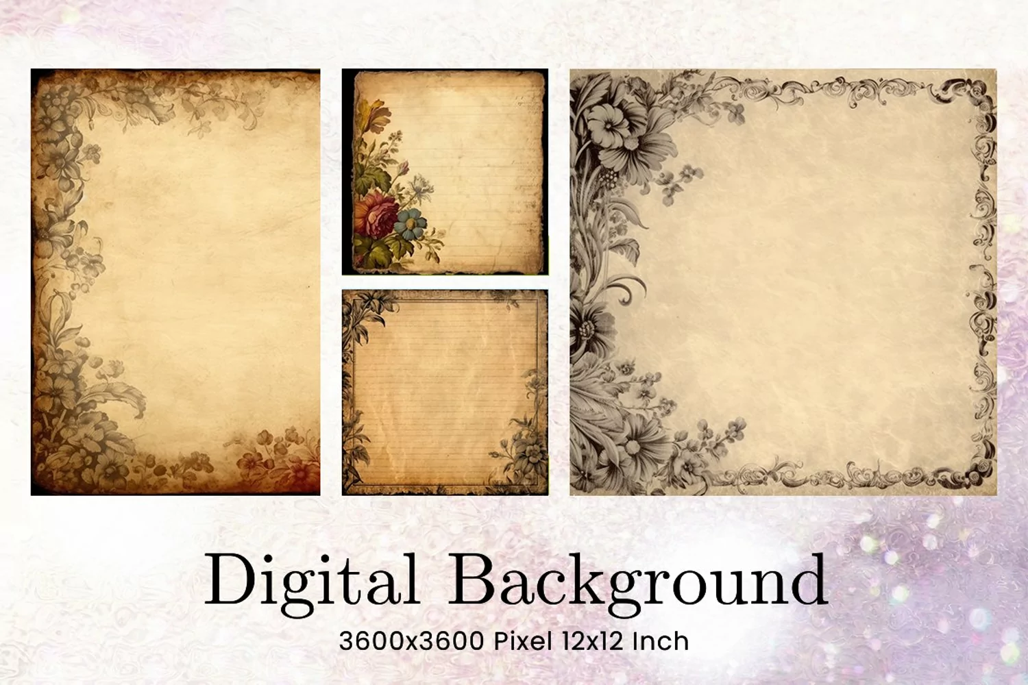 Vintage Paper Background Old Paper Letter Classic Wallpaper product image 1