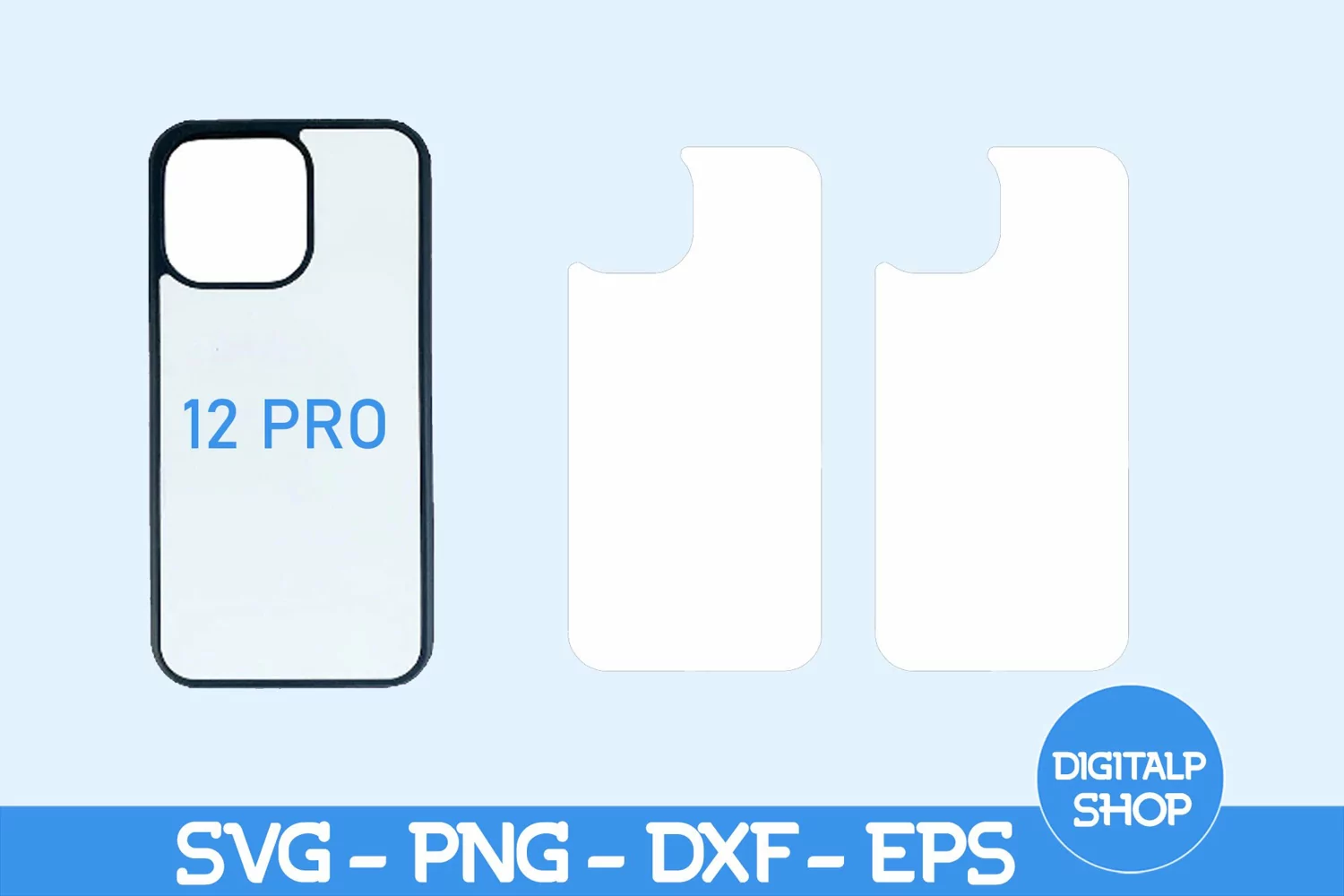 Iphone Case 12 Svg, Template for Sublimation Png Case product image 1