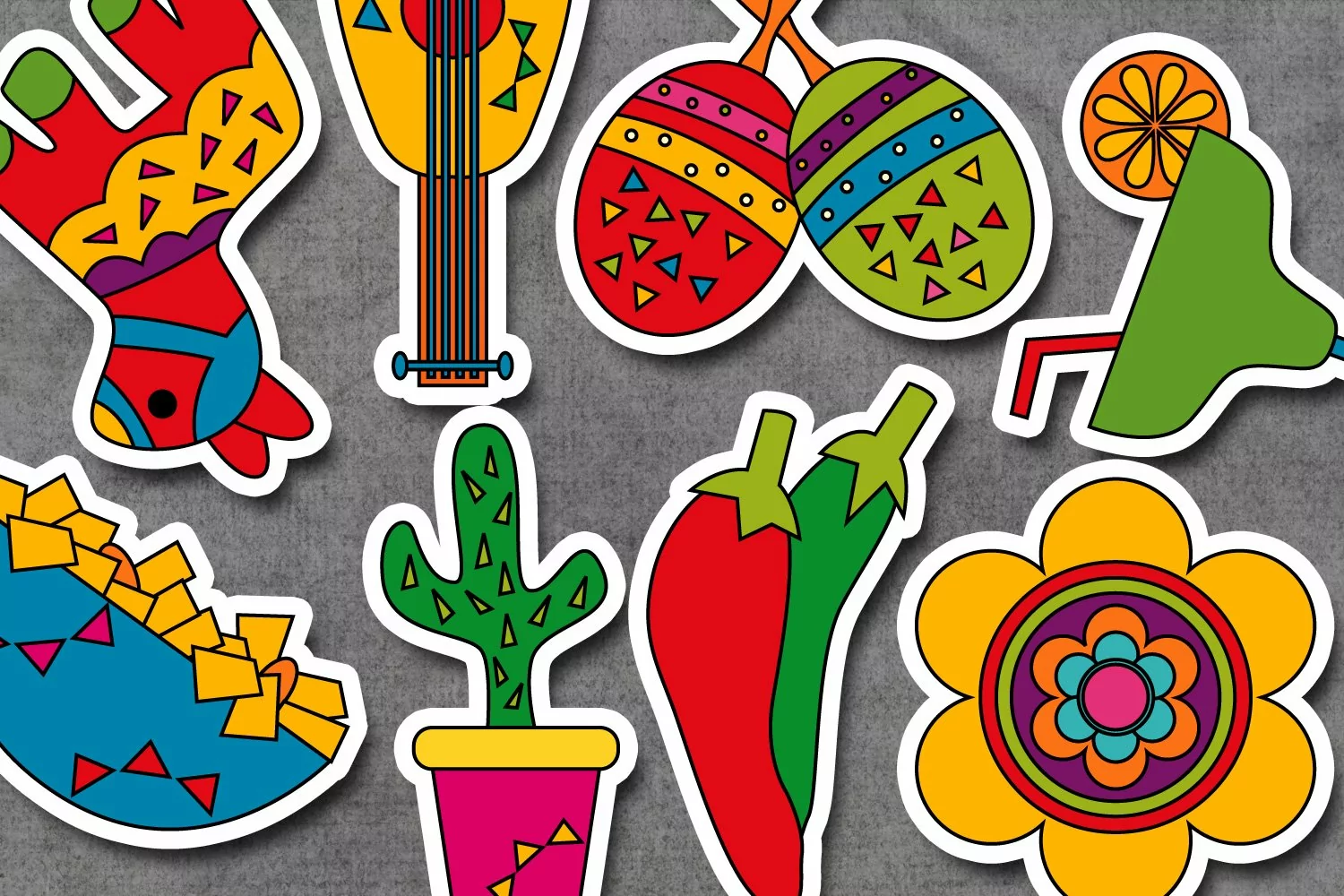 Cinco de mayo fiesta illustration / Mexican 5th May design product image 1