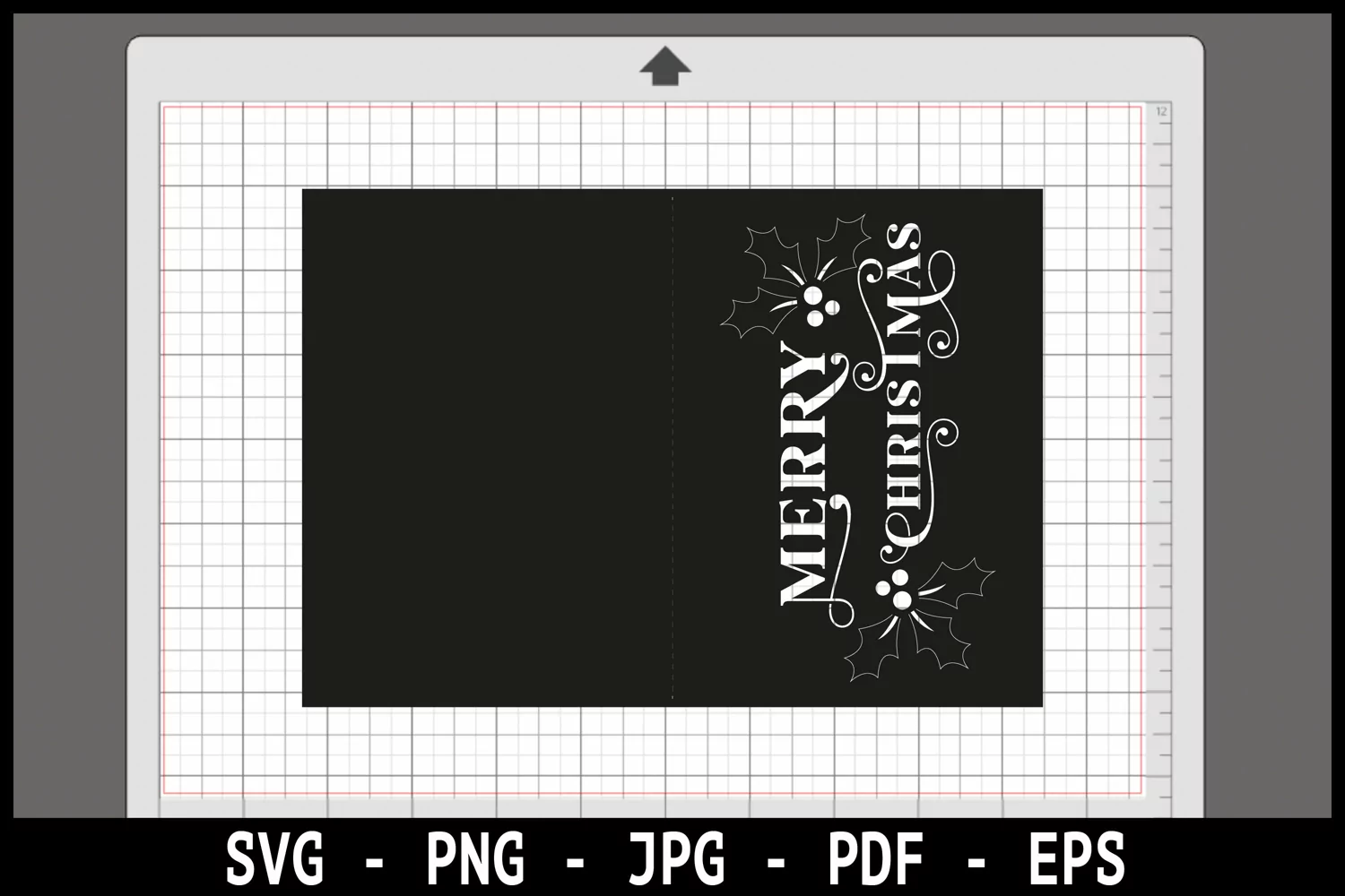 Christmas card SVG template I Christmas greeting card SVG product image 1