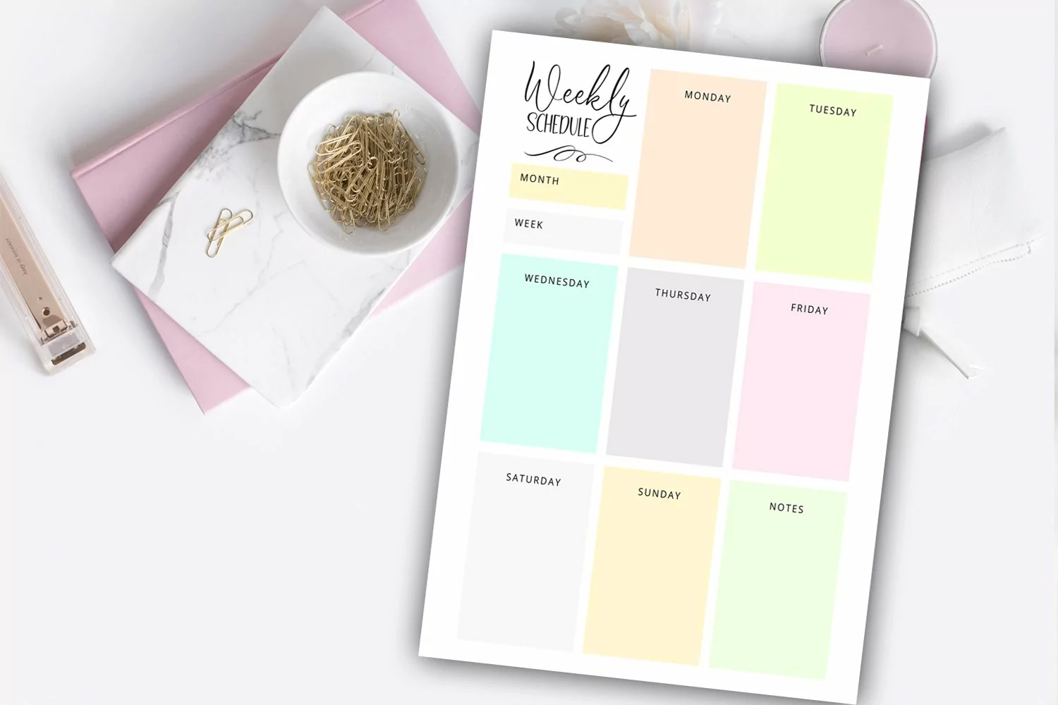 Weekly Schedule Planner I Weekly Planner Printables product image 1
