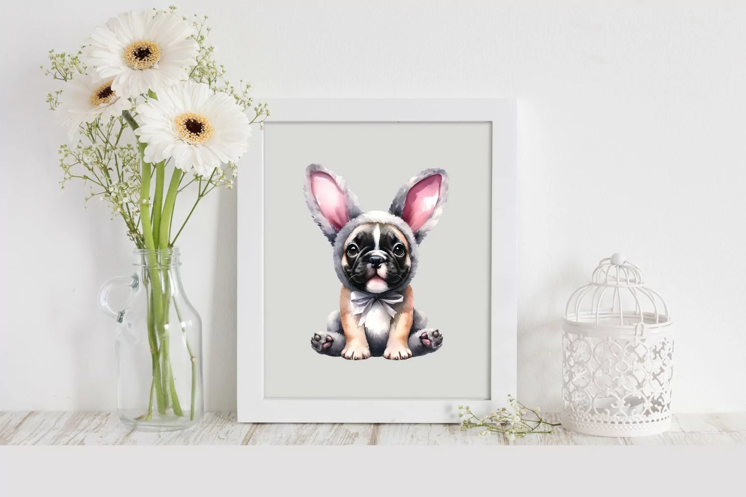 French Bulldog Easter , Clipart |T-shirt, Mug, Tumbler product image 1