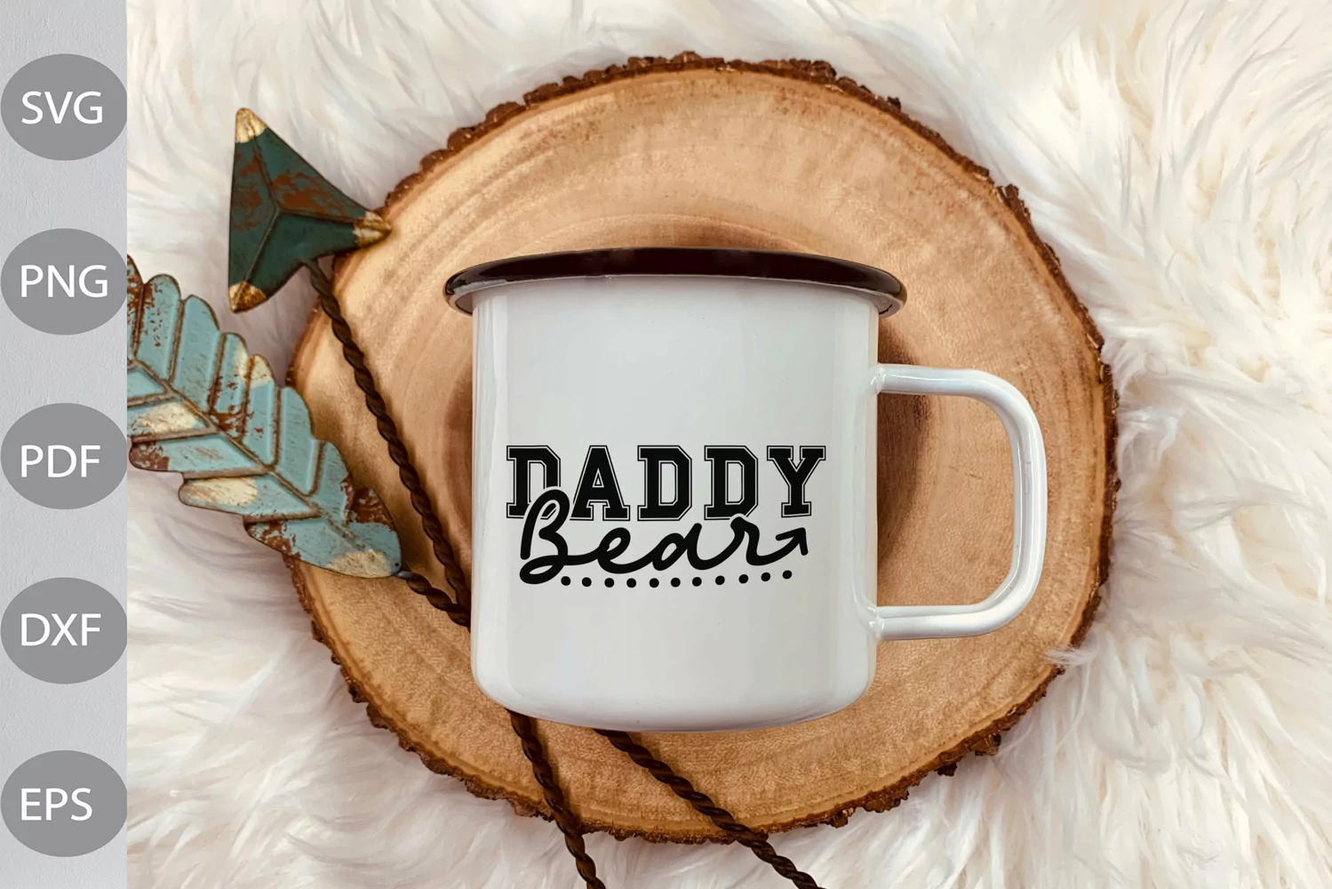 Daddy Bear SVG Cut Files/ Family Bear SVG Design/ Dad Tshirt product image 1