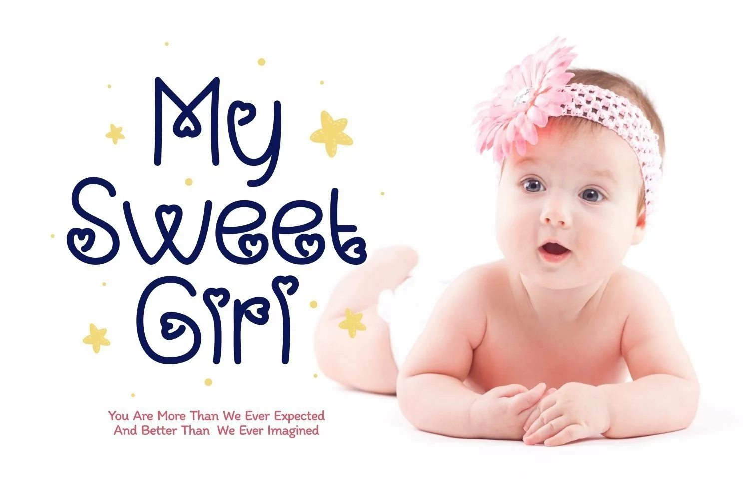 Web Font Baby Girl - Cute & Playful Display Font product image 1