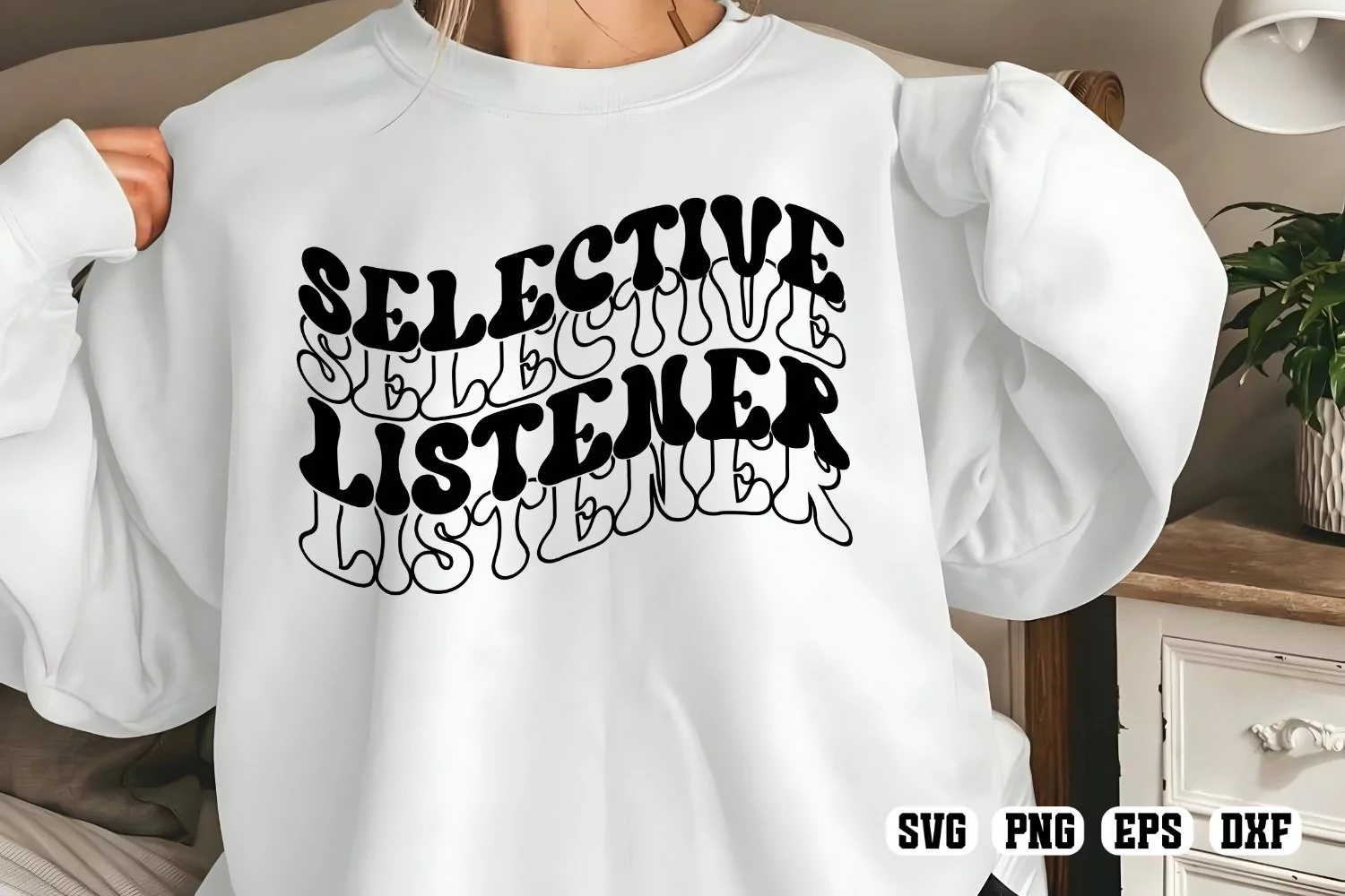 Selective listener Hearing, not listening Svg product image 1