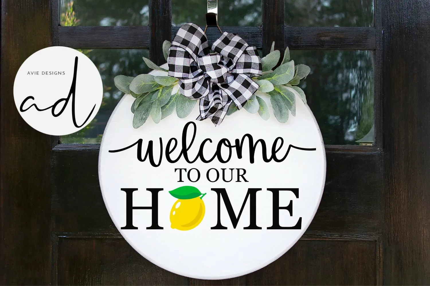 Welcome to Our Home| Summer Farmhouse Sign | SVG DXF EPS PNG product image 1