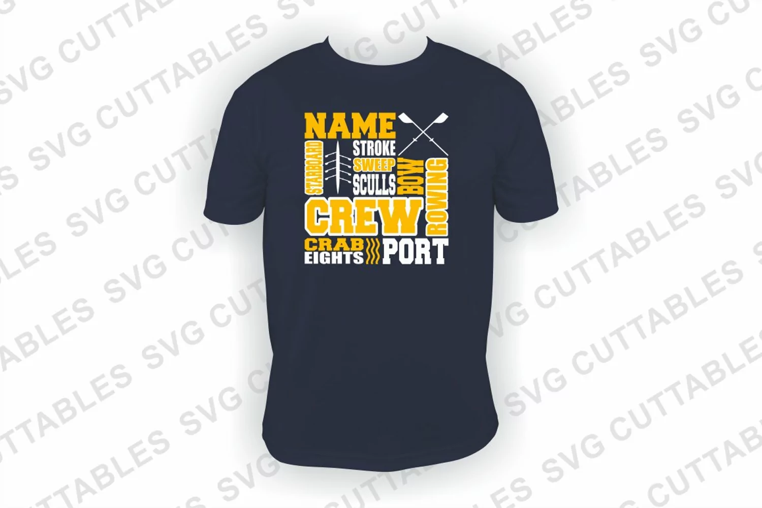 Crew SVG | Crew rowing Subway Art | Shirt Design product image 1