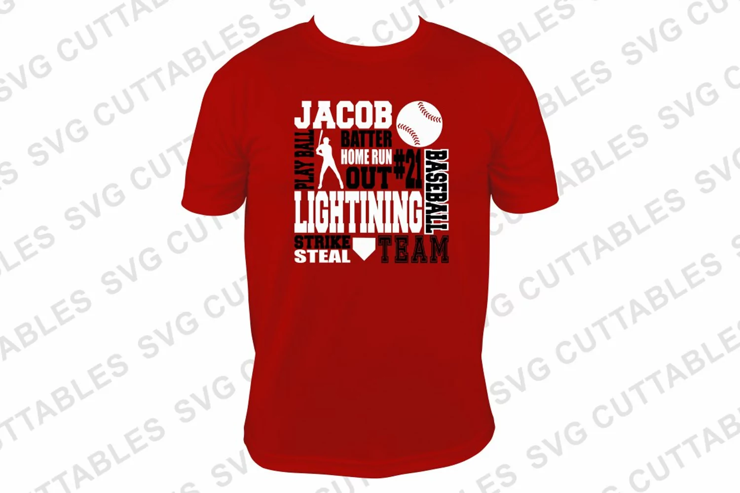 Baseball SVG | Baseball Subway Art | Shirt Design product image 1