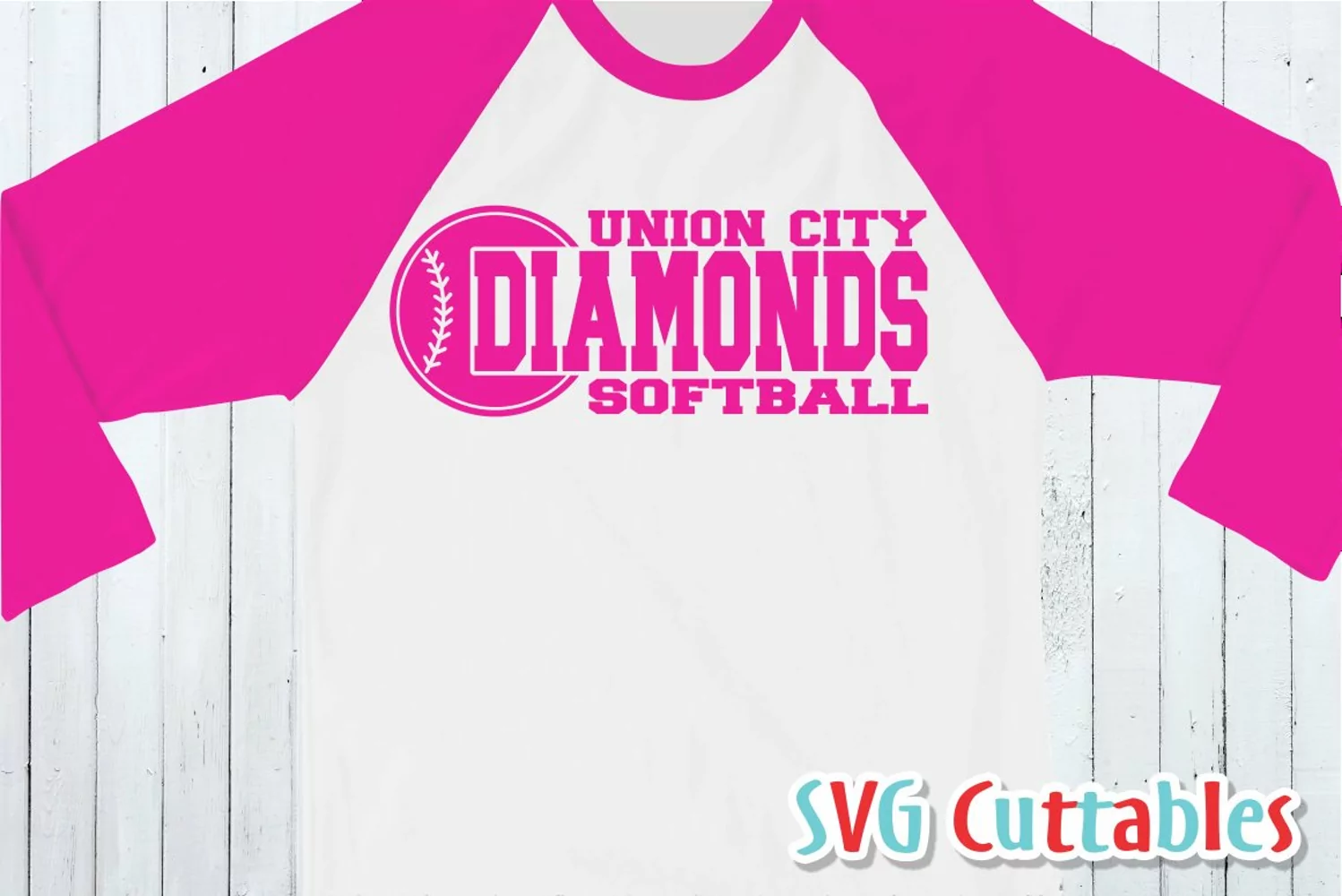 Softball SVG Template 0012 | Shirt Design product image 1