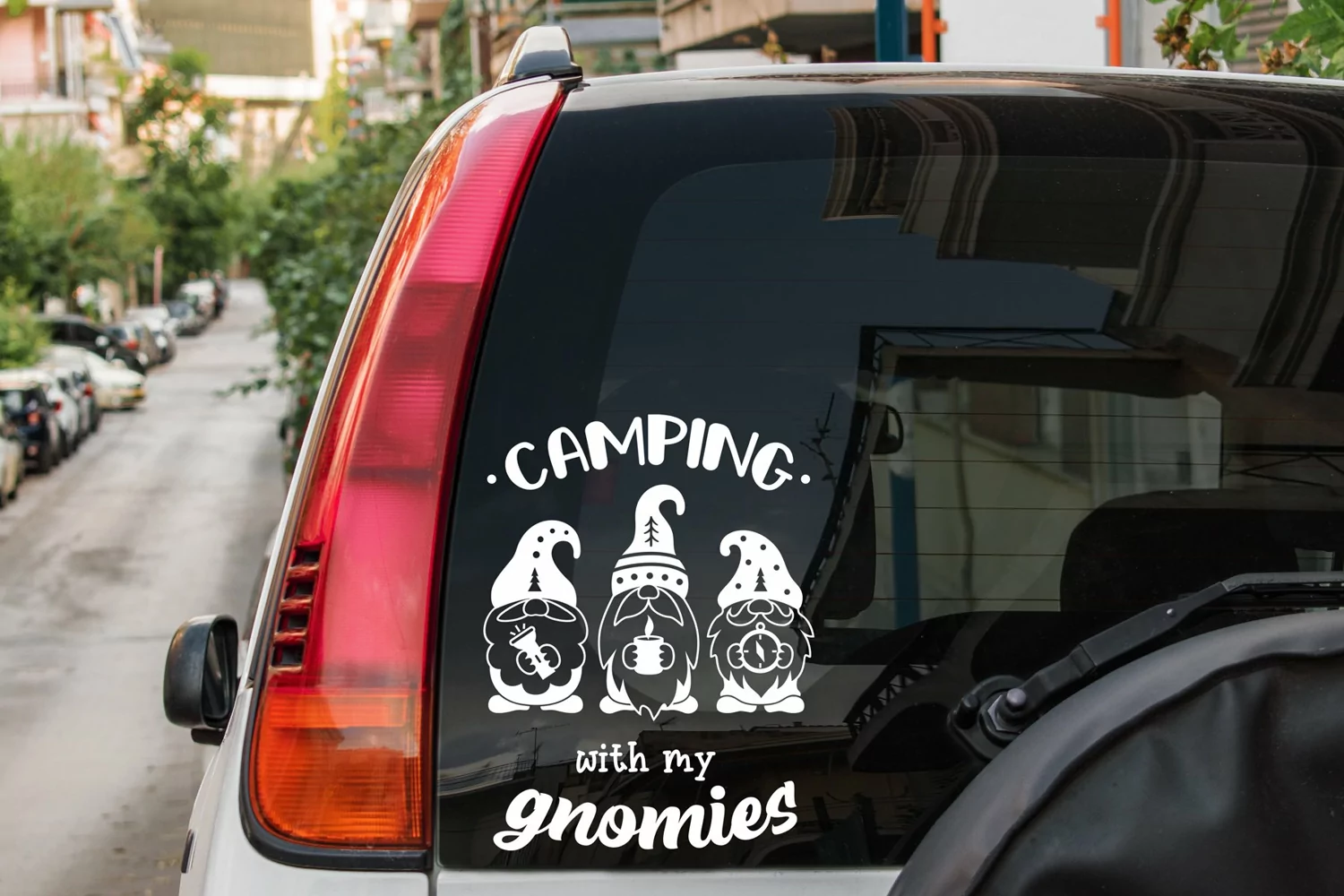 Camping gnomes, camping svg silhouette, gnomes quote product image 1