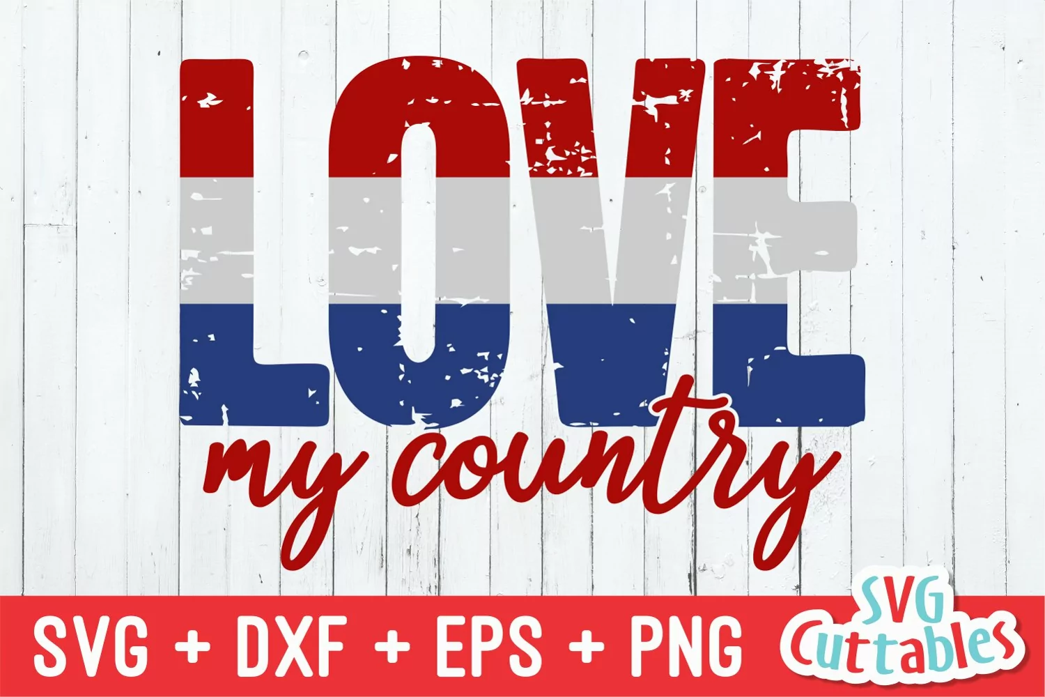 Fourth of July SVG | Love My Country | Shirt Design product image 1