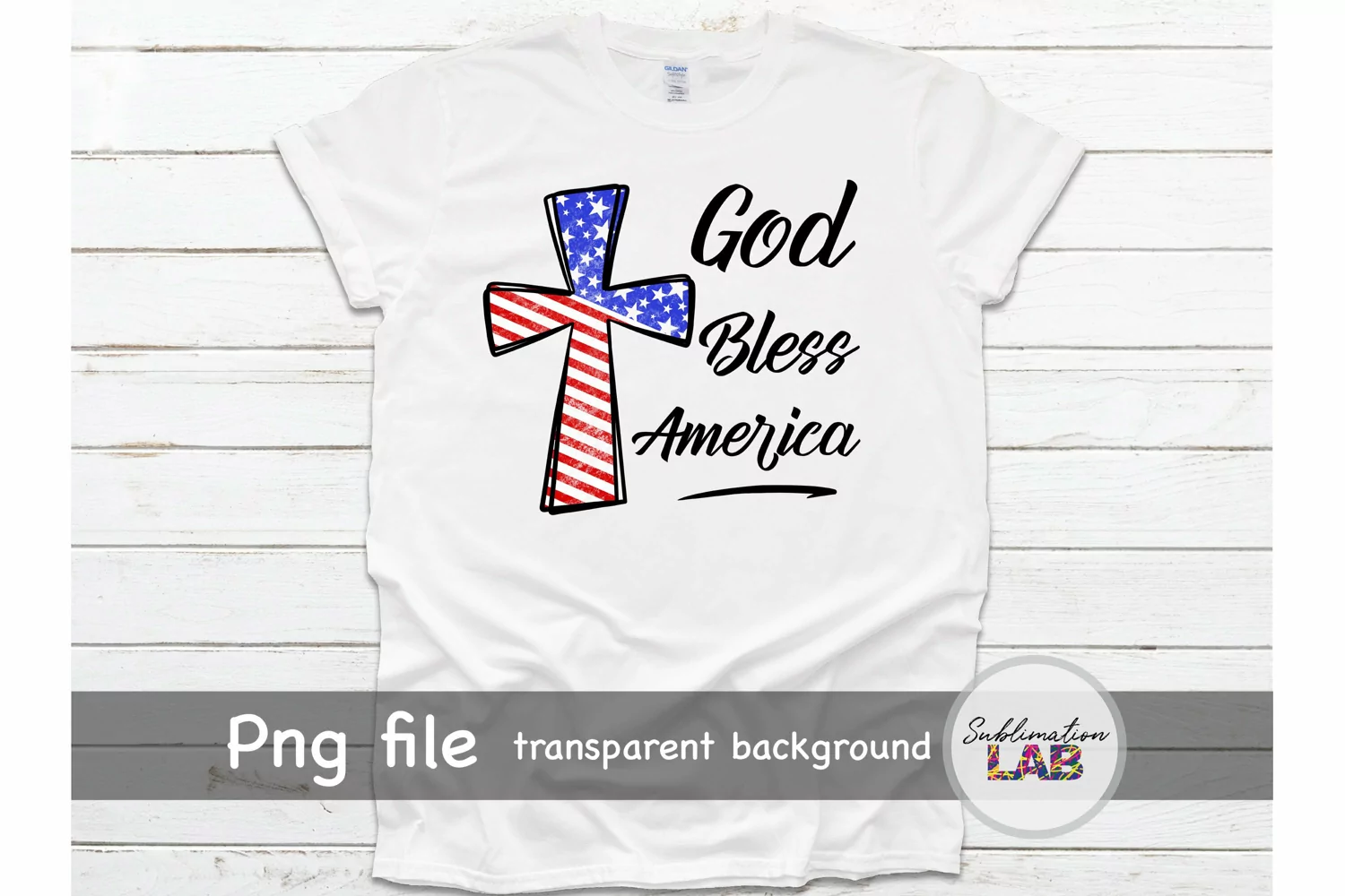 God Bless America Sublimation PNG | Patriotic 4th of July product image 1