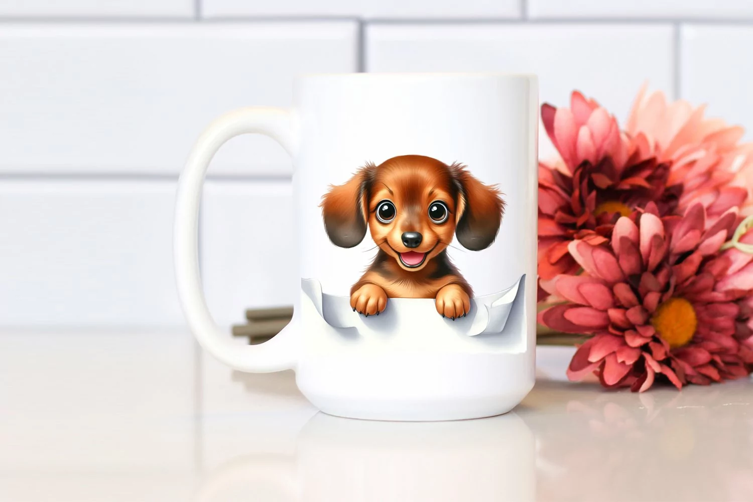 Funny Crazy Baby Dachshund | Sublimation Clipart product image 1