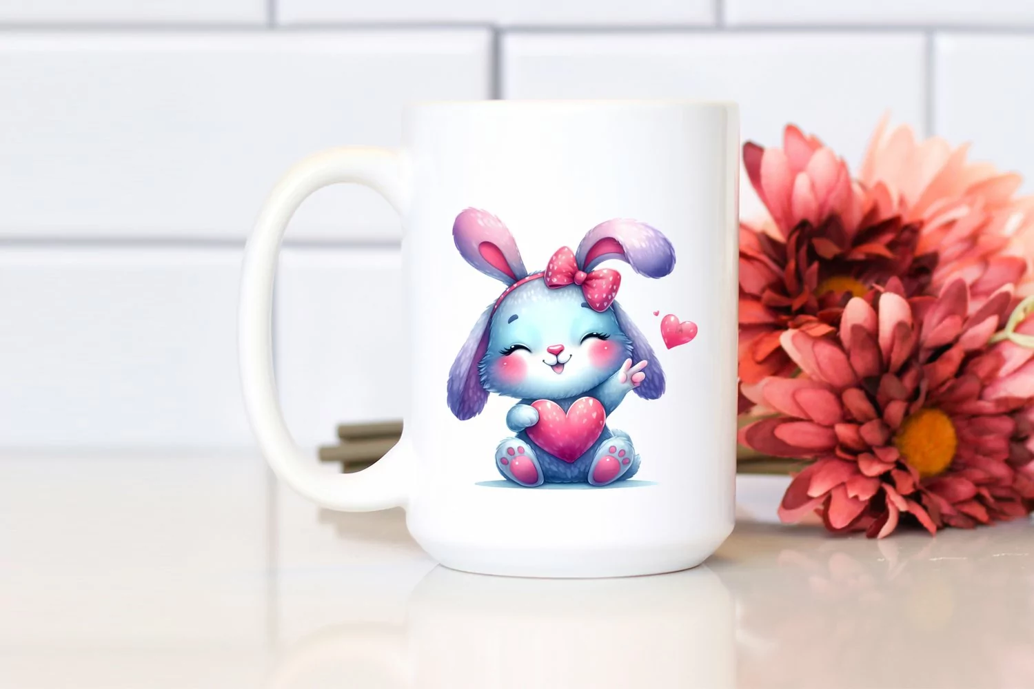 Funny Cute Rabbit Smiling | Sublimation Clipart product image 1