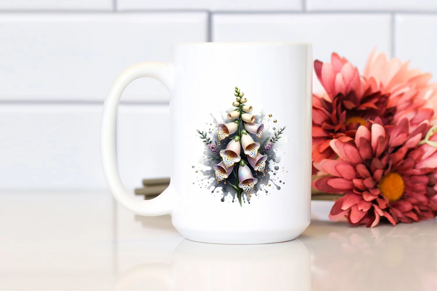 Detailed Glossy Foxglove | Sublimation | Clipart product image 1