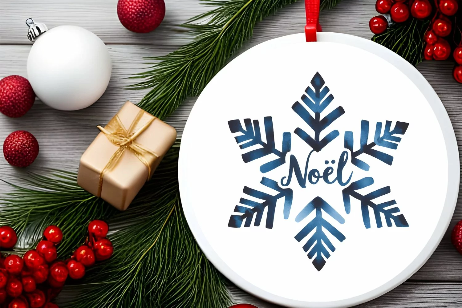 Christmas Snowflake Sublimation PNG product image 1