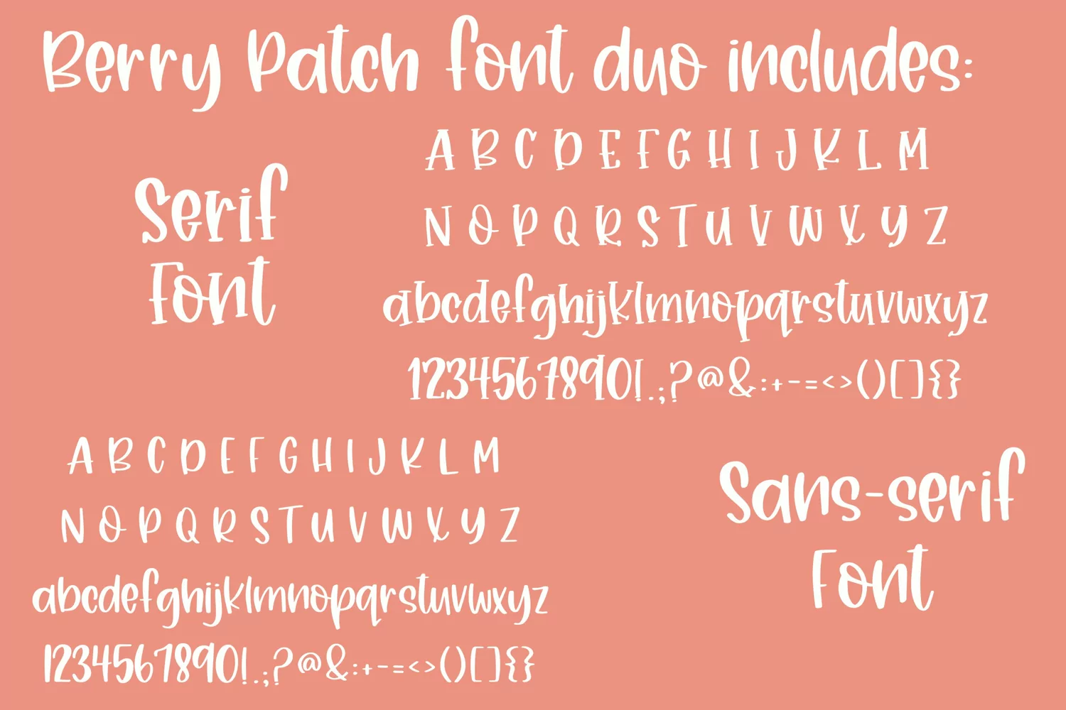 Berry Patch, Farmhouse Handwritten Font Duo product image 1