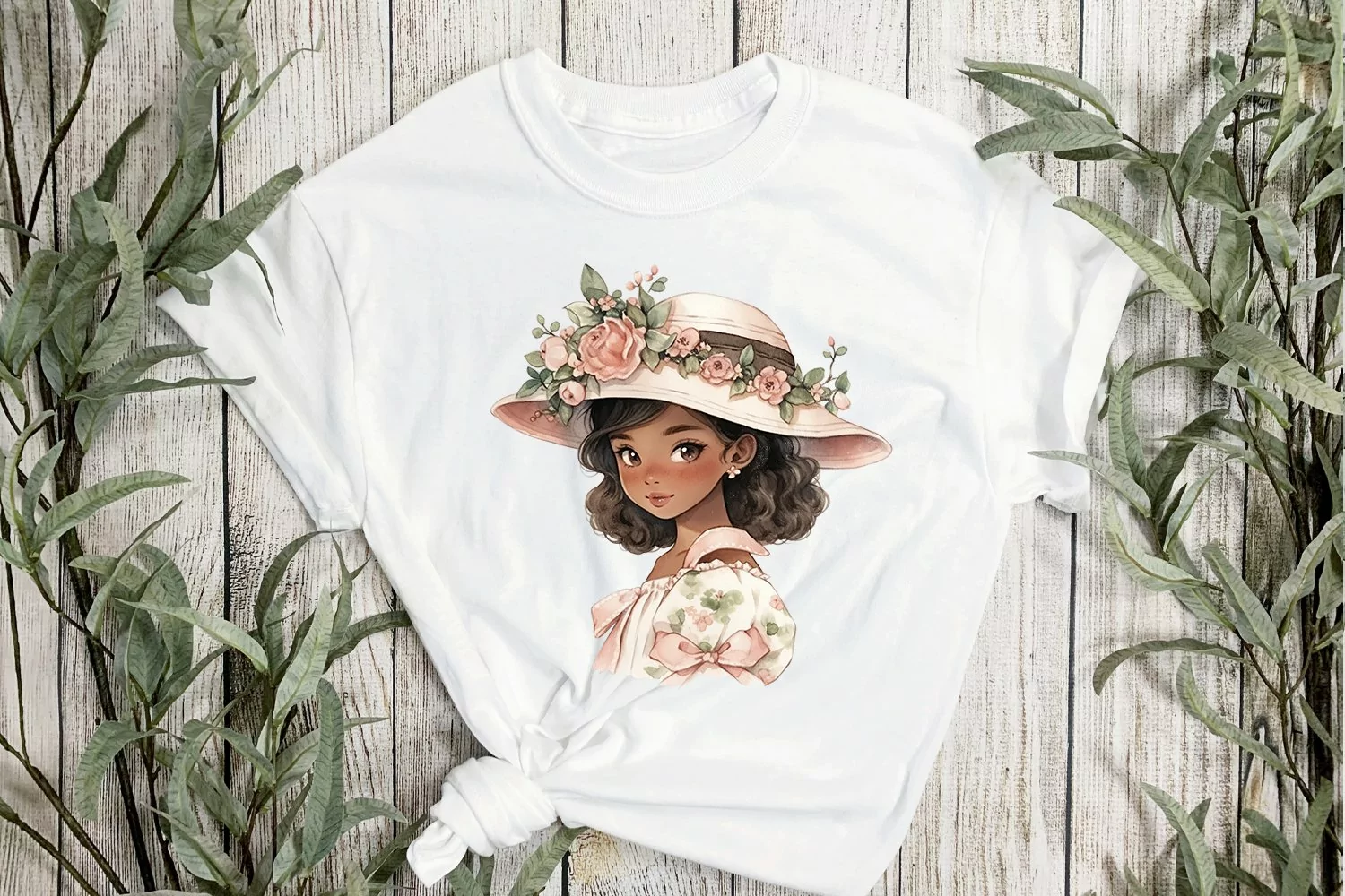 Cottagecore Ebony Girl Sublimation product image 1