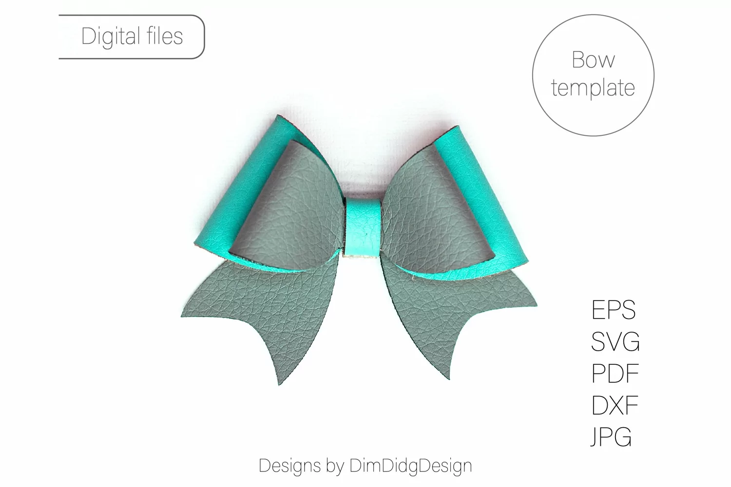 Pinch bow template SVG Pinch bow svg Hair bow PDF Hair bow product image 1