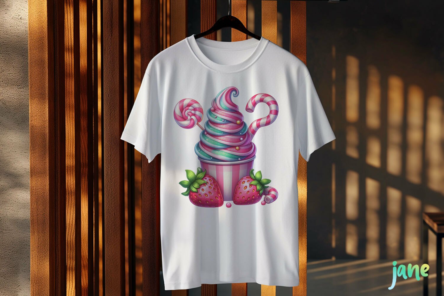 Pastel Colorful Ice Cream Sublimation product image 1