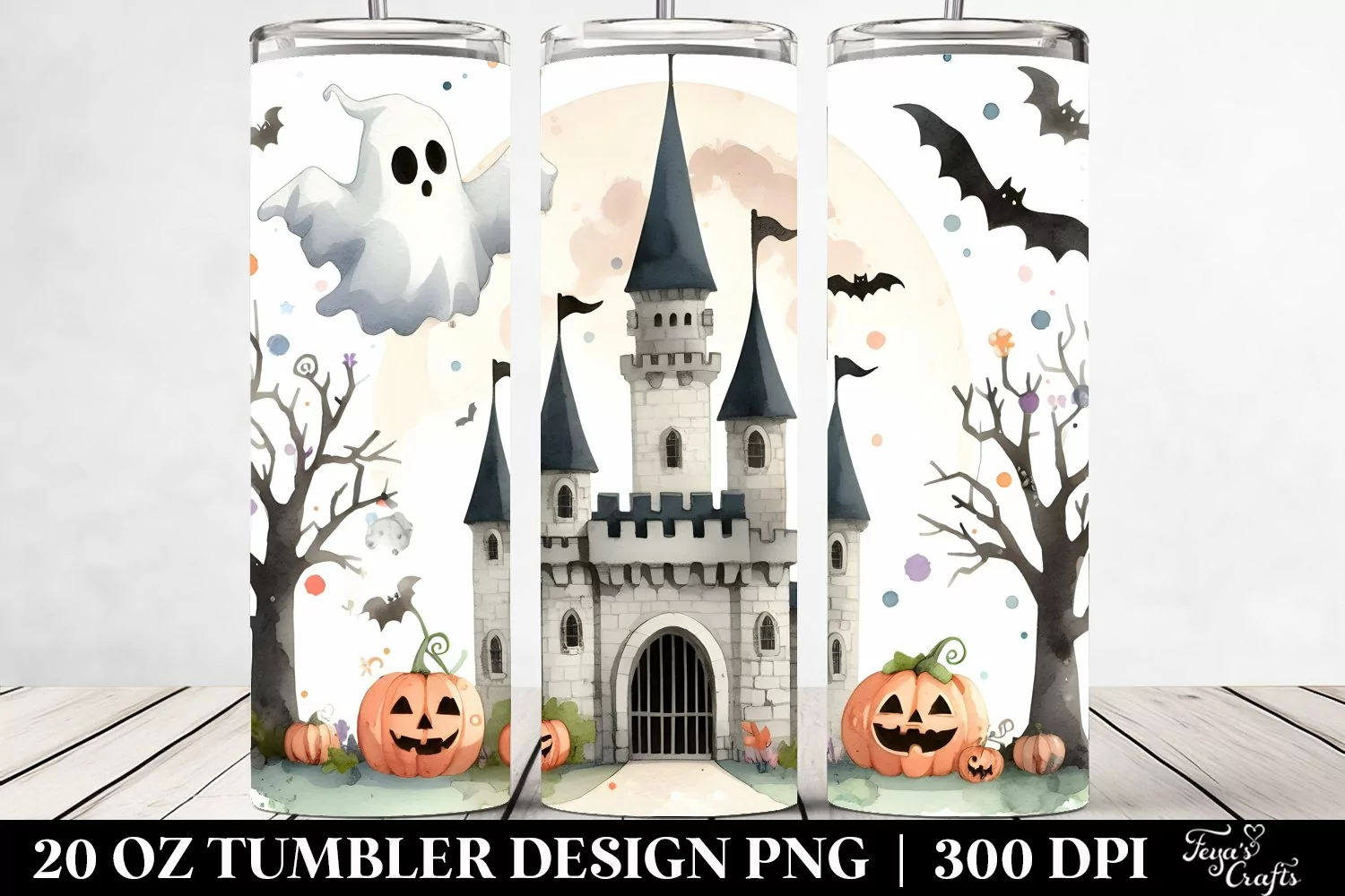 Spooky Haunted House Clipart 20 Oz Tumbler product image 1