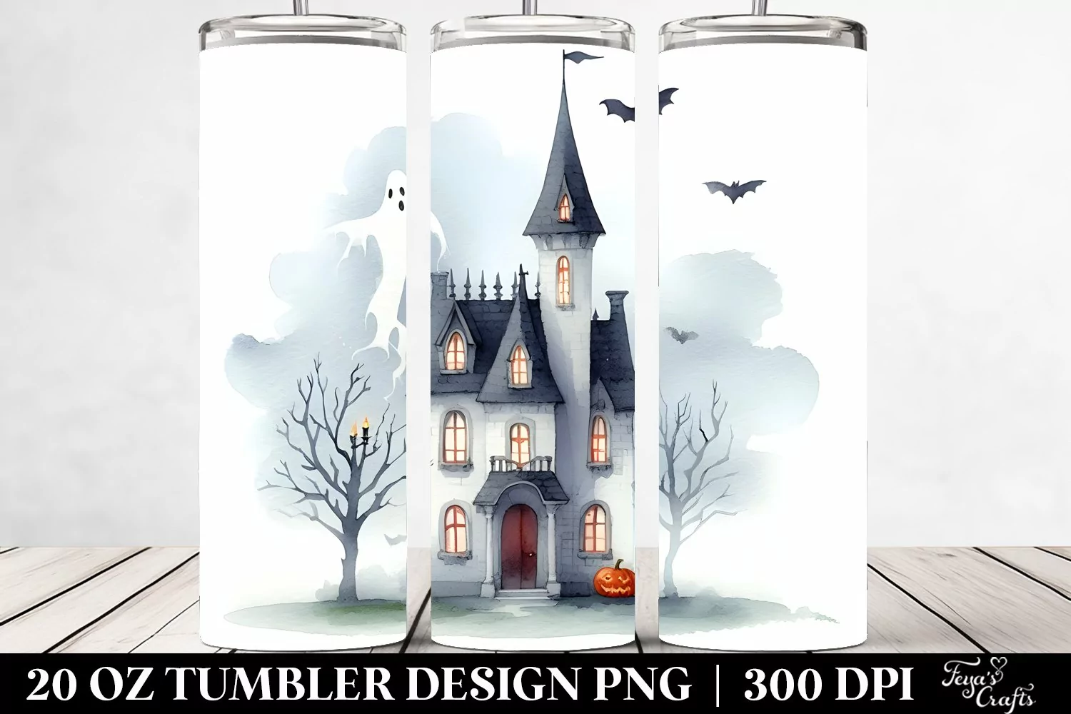 Simple Funny Halloween Haunted House Clipart product image 1